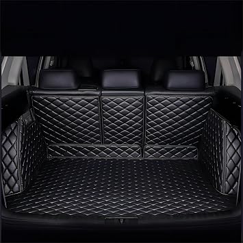 Car Leather Boot Liners for KIA Sportage GT S-line 2018 2019 2020 2021 2022 2023 2024 2025, Trunk Liner Cargo Luggage Protector Pad All Inclusive Waterproof Car Accessories,C/Black