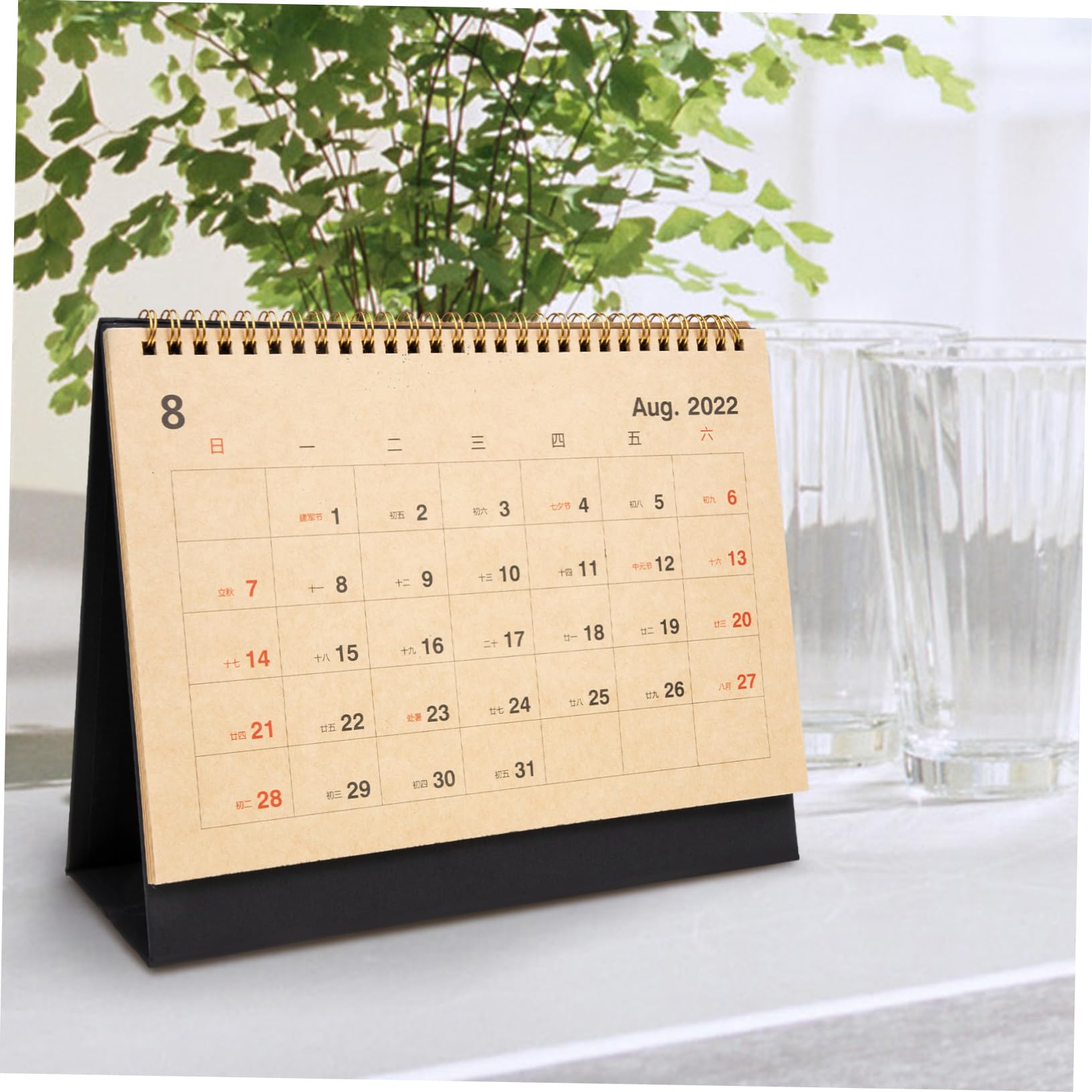 Lurrose 3stücke Desktop Kalender Für Büro Und Zuhause Praktischer Tischkalender Mit Klaren Daten Für Notizen Dekorativ Und Für Schule Und Büro