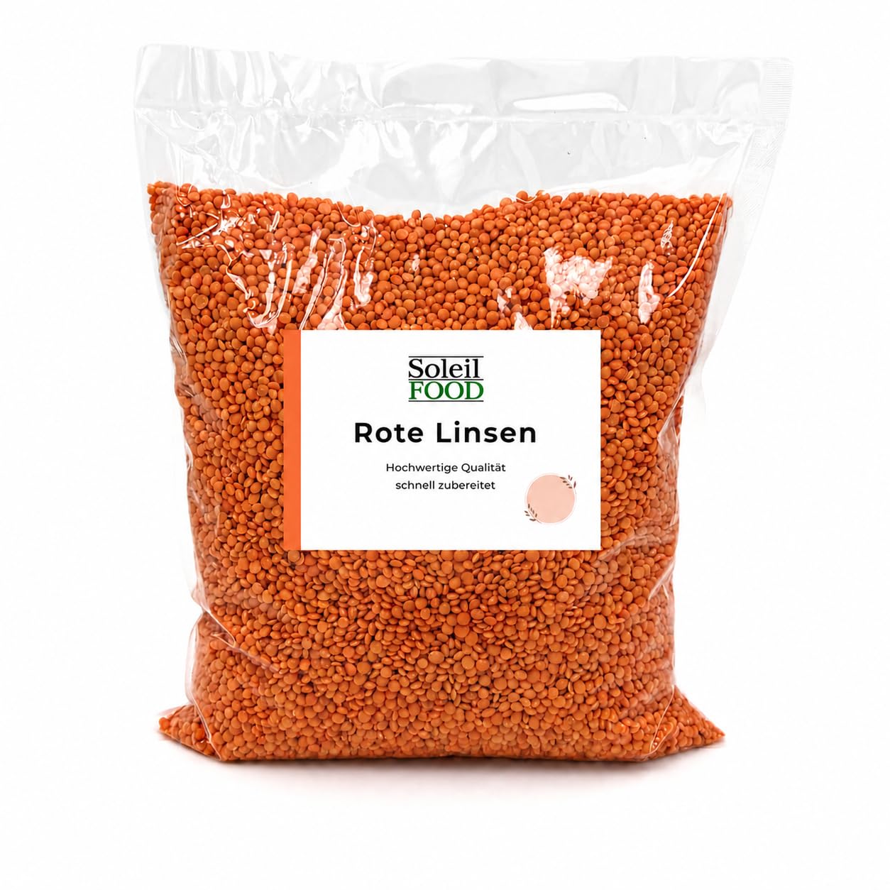 Soleilfood Rote Linsen 10 kg Red Lentils Mercimek Hülsenfrüchte feinste Qualität