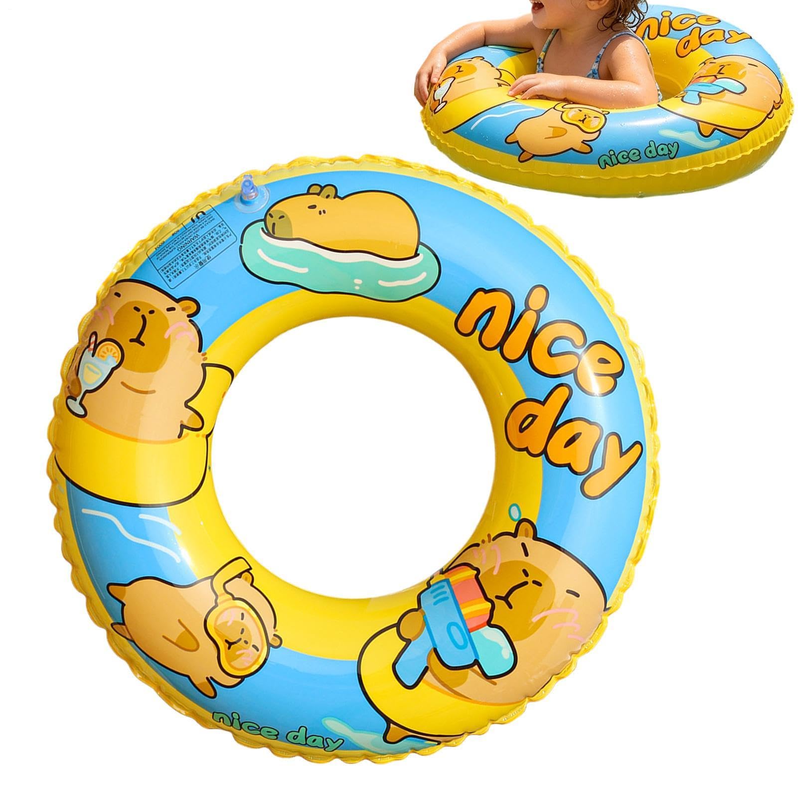 Flotador de capibara resistente que no se desinfla para piscina y lago 7