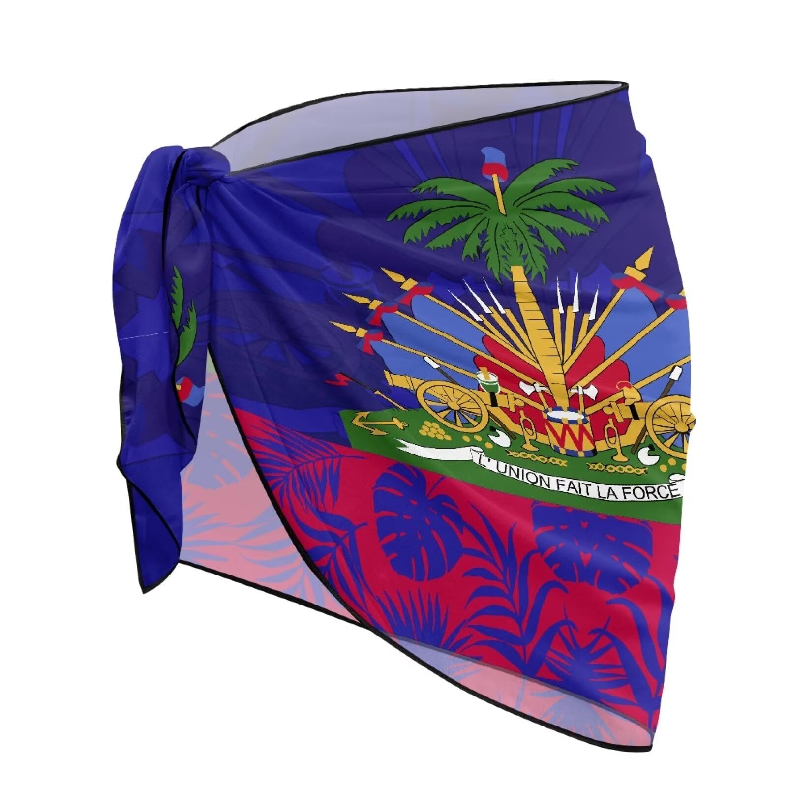 Snapklik.com : Haiti Flag Sarong Swimsuit Cover Ups For Women Bathing ...