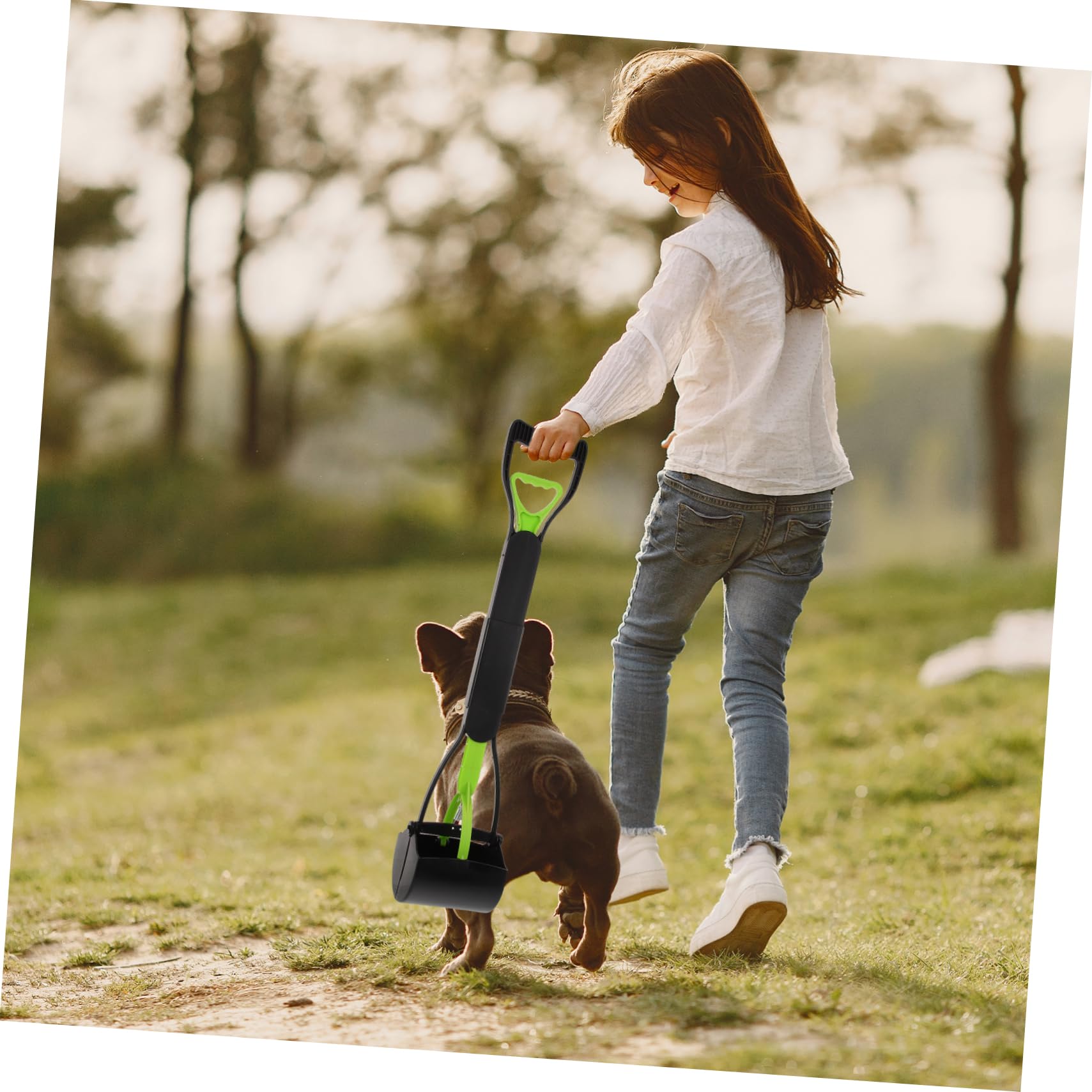 Pelle à Chien Caca d'animal De Compagnie Ramasseur De Crottes d'animaux Outil De Ramassage De Caca Ramassage des Selles d'animaux Pelle pour Animaux De Compagnie Green