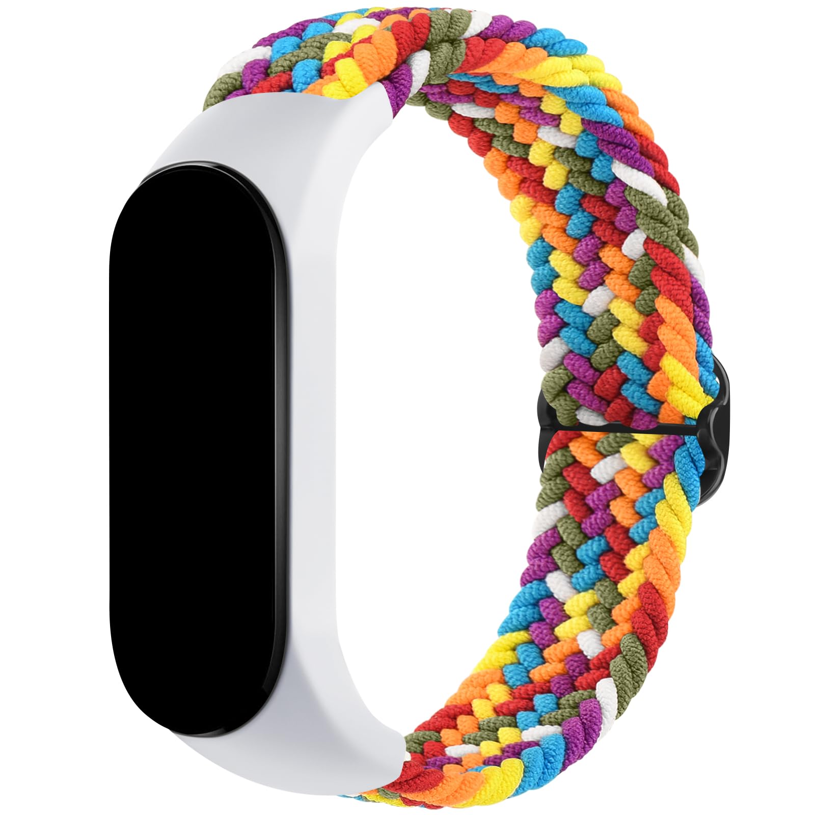 Bands for Xiaomi Mi Band 5/6 / 7 Strap Women Men, Soft Nylon Sport Strap Compatible with Amazfit Band 5 Replacement Bands Wristband Accessories (Colorful)