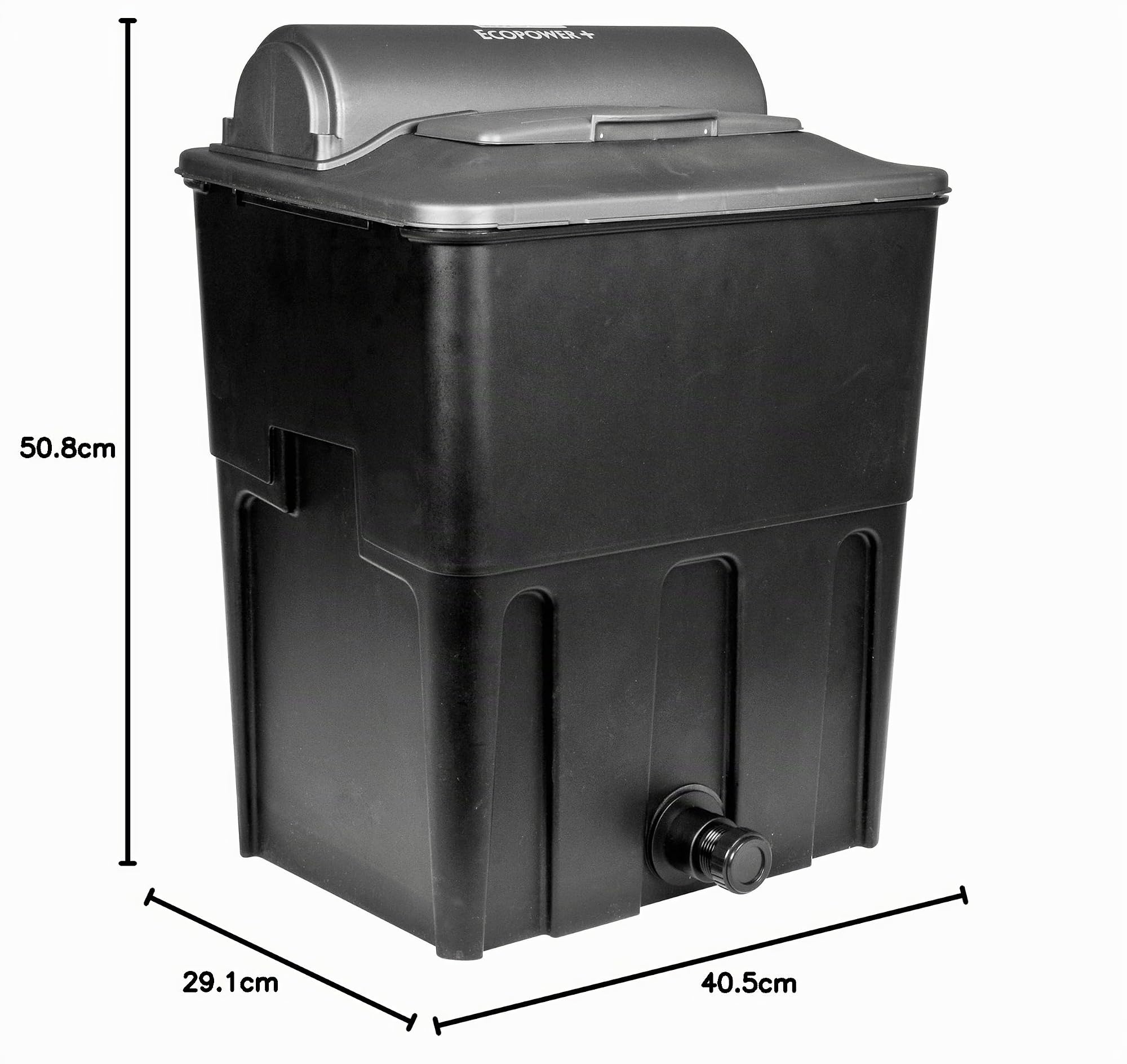 HOZELOCK - Filtre à Bassin Ecopower+10000 UVC : Pour Grand Bassin, Filtre Hors-Sol Haute Performance combinent Filtration Mécanique et Biologique ainsi qu'un UVC Intégré, Facile à Nettoyer [1866 1240]