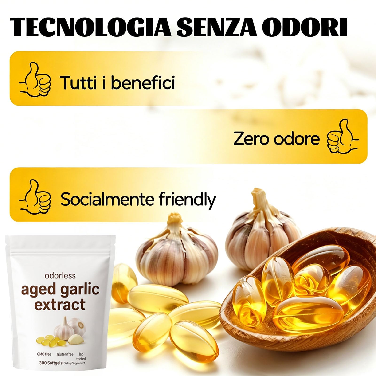 Vitaris estratto di aglio invecchiato -300 Conteggio, Vitaris aglio invecchiato 24 mesi, Ingredienti naturali, per Uomini e Donne (1)