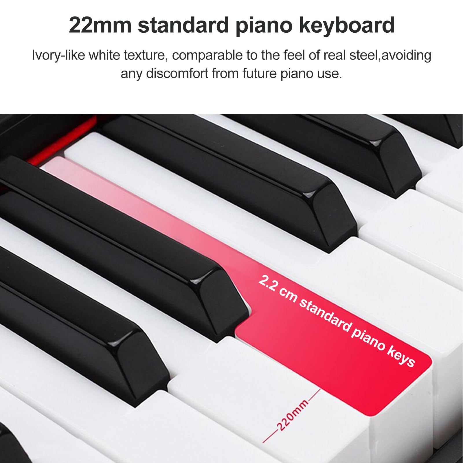 88 Key Keyboard Piano Digital Piano Set for Beginners and Practice, Piano Keyboards, Power Adapter and Pedal, Digital Piano for Home Learning, Teaching and Daily Use — view 5
