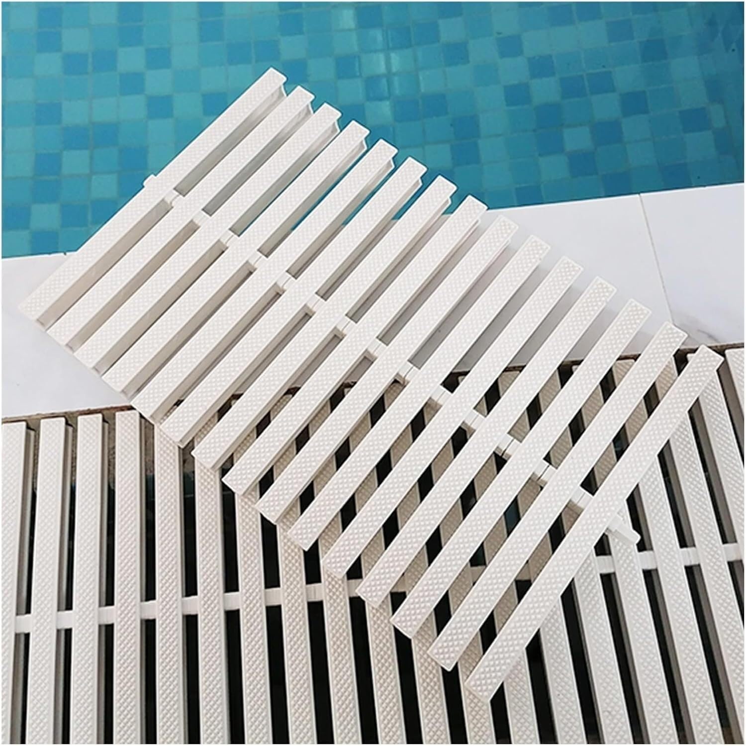 Grille de drainage de piscine anti-UV 15cm, protection de gouttière et évacuation de sol robuste