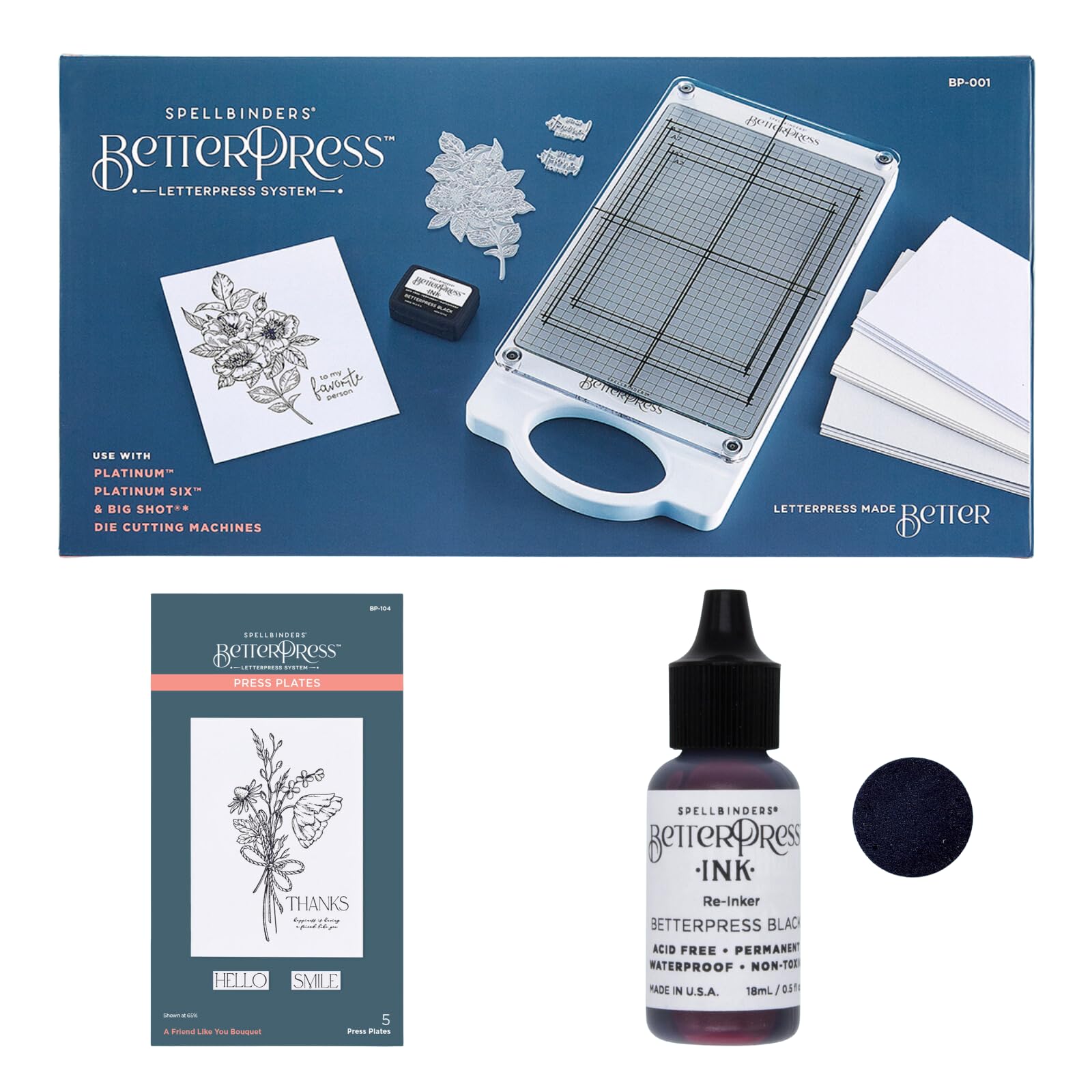 Amazon.co.jp: Spellbinders BetterPress 凸版機/カード製作