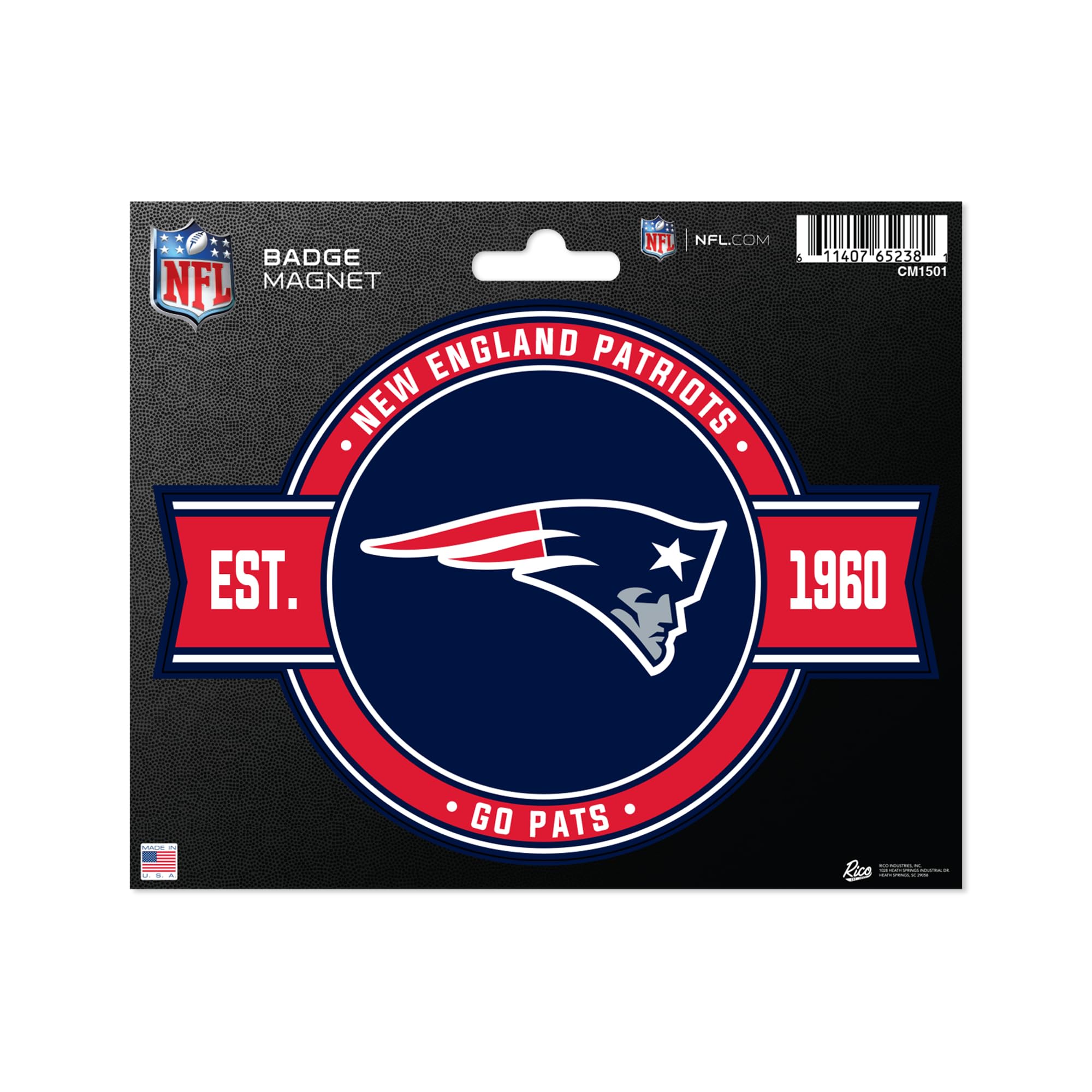 Rico Industries NFL Football Standard Badge Magnet - for Car, Fridge