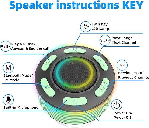 Miniatura 4 de Donerton Altavoces Bluetooth verdes