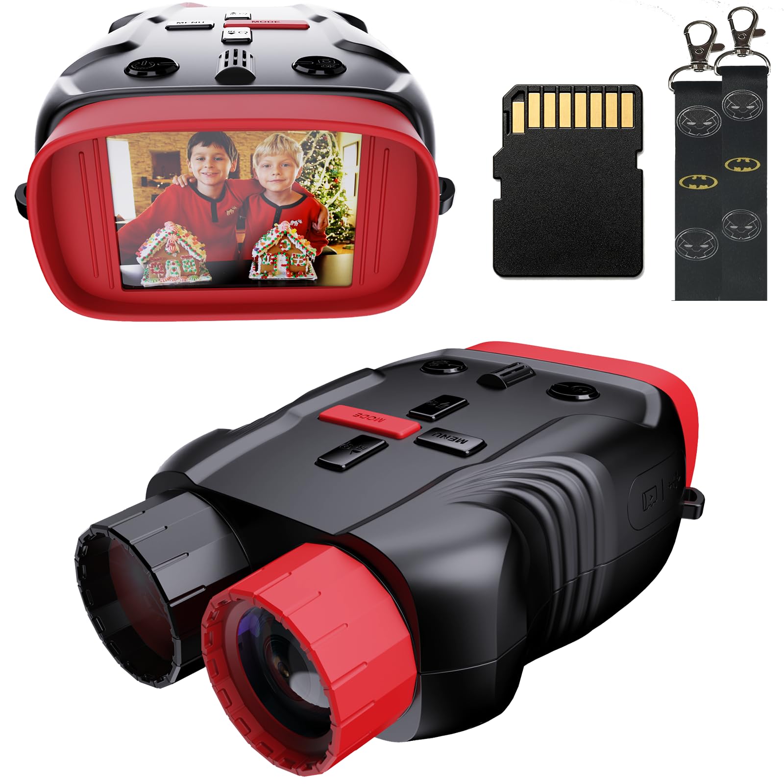 Kids Camera & Night Vision Goggles for Kids, Night Vision Binoculars for Boys and Girls, Birthday Gift for Kid, with 32GB Memory Card