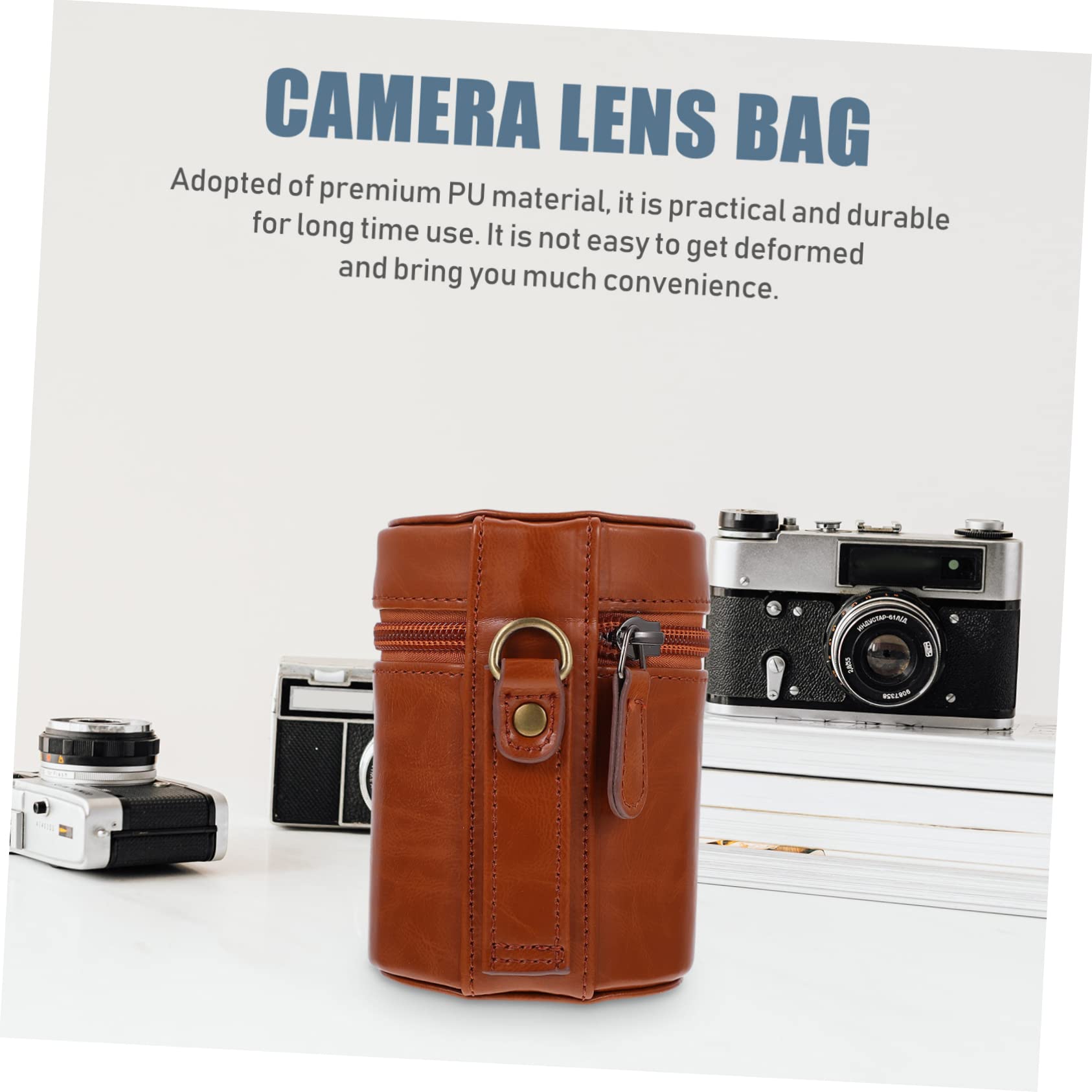 ABOOFAN Estuche Protector para Lentes de Cámara 2 Unidades a Prueba de Golpes para Guardar Lentes de Cámara para Viajes.