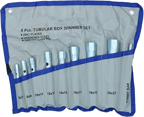 Miniatura 5 de Caja métrica llave inglesa barra tubo tubular 8pc bujía conjunto TE069