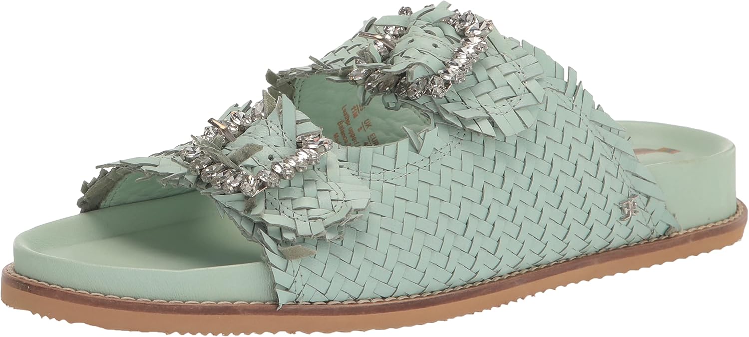 Sam Edelman Women's Oaklyn Slide Sandal, Mint, 5.5