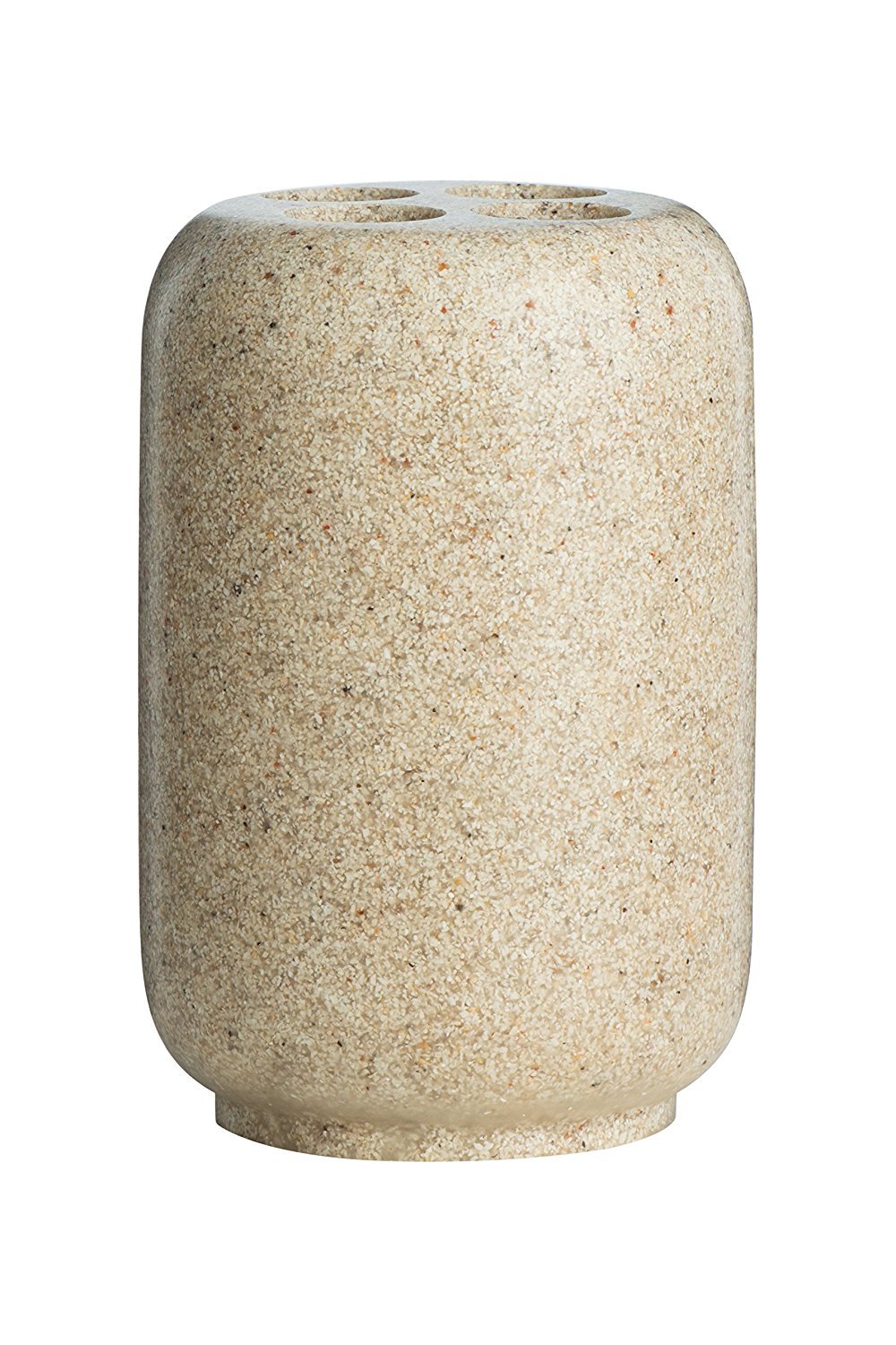 Maison By Premier Natural Stone Effect Toothbrush Holder, Polyresin Bathroom Organizer, Stone-Like Finish Toothbrush Stand