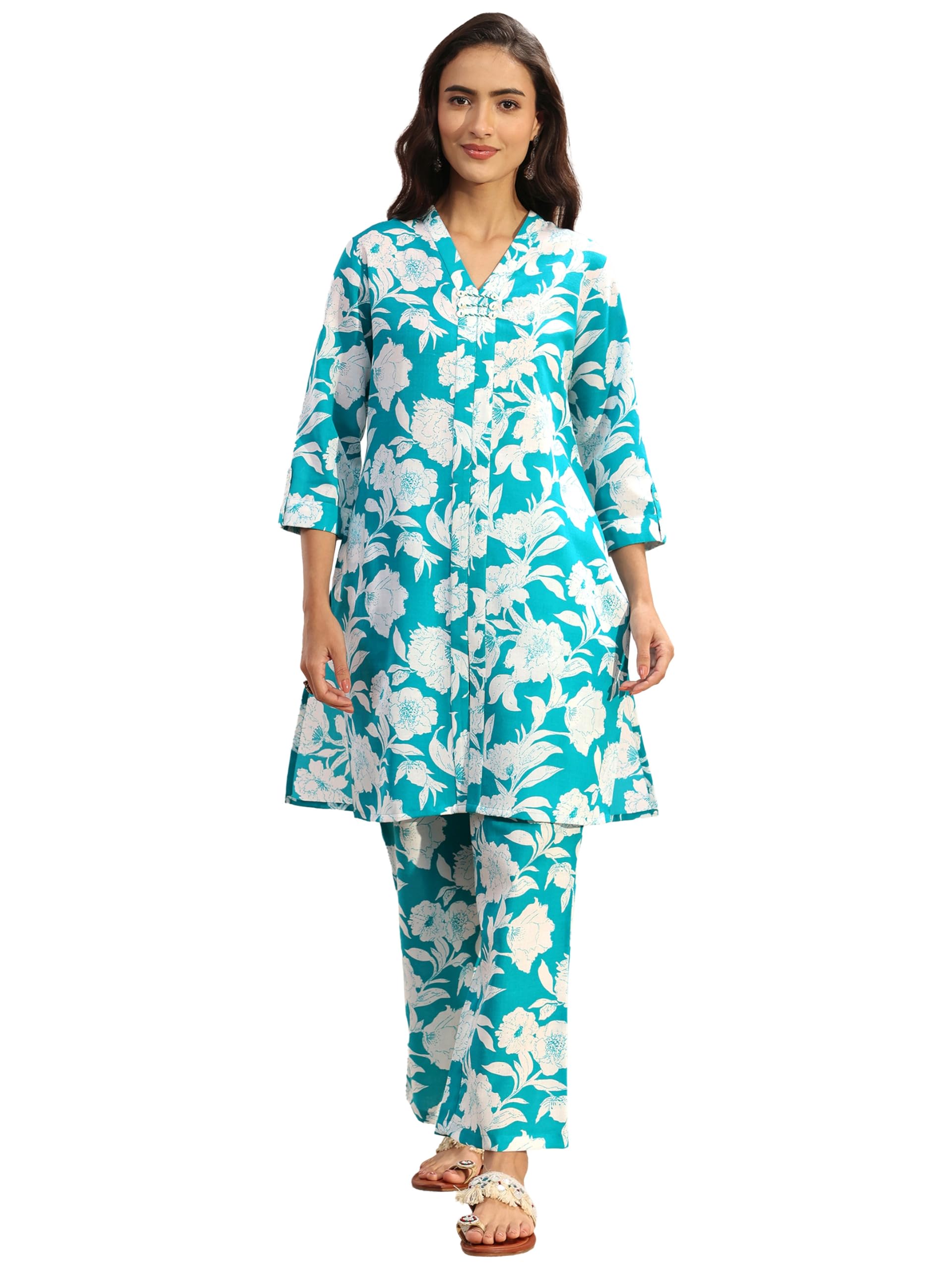 Printed Cotton Blend Co Ord Set | daily wear | casual wear | office wear-image-39