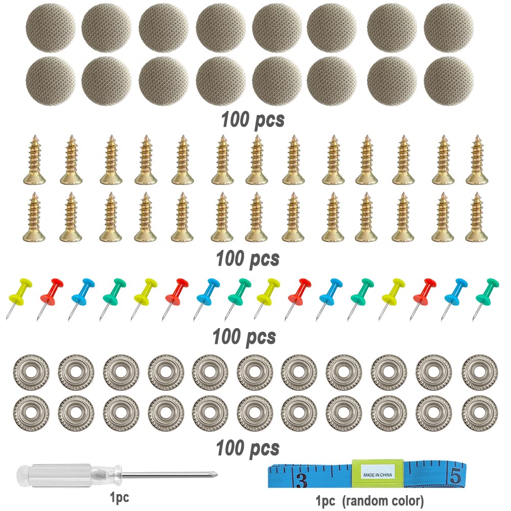 Kit Riparazione Rivetti Tetto Auto - 60 Pezzi Con Cacciavite Per Fissare Il Rivestimento - Foto 7