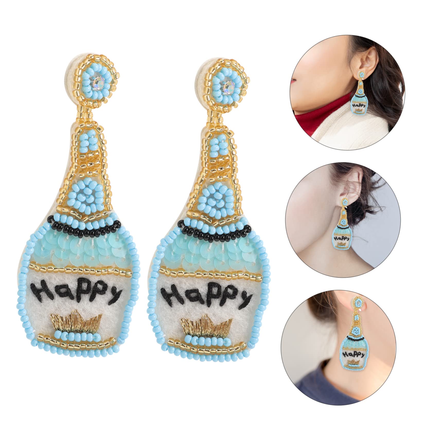 5 Pares De Pendientes De Lentejuelas Brillantes Hechos A Mano Pendientes Playeros Para Mujer Joyería De Verano Joyería De Perlas Pendientes De Aro De Perlas Para Mujer