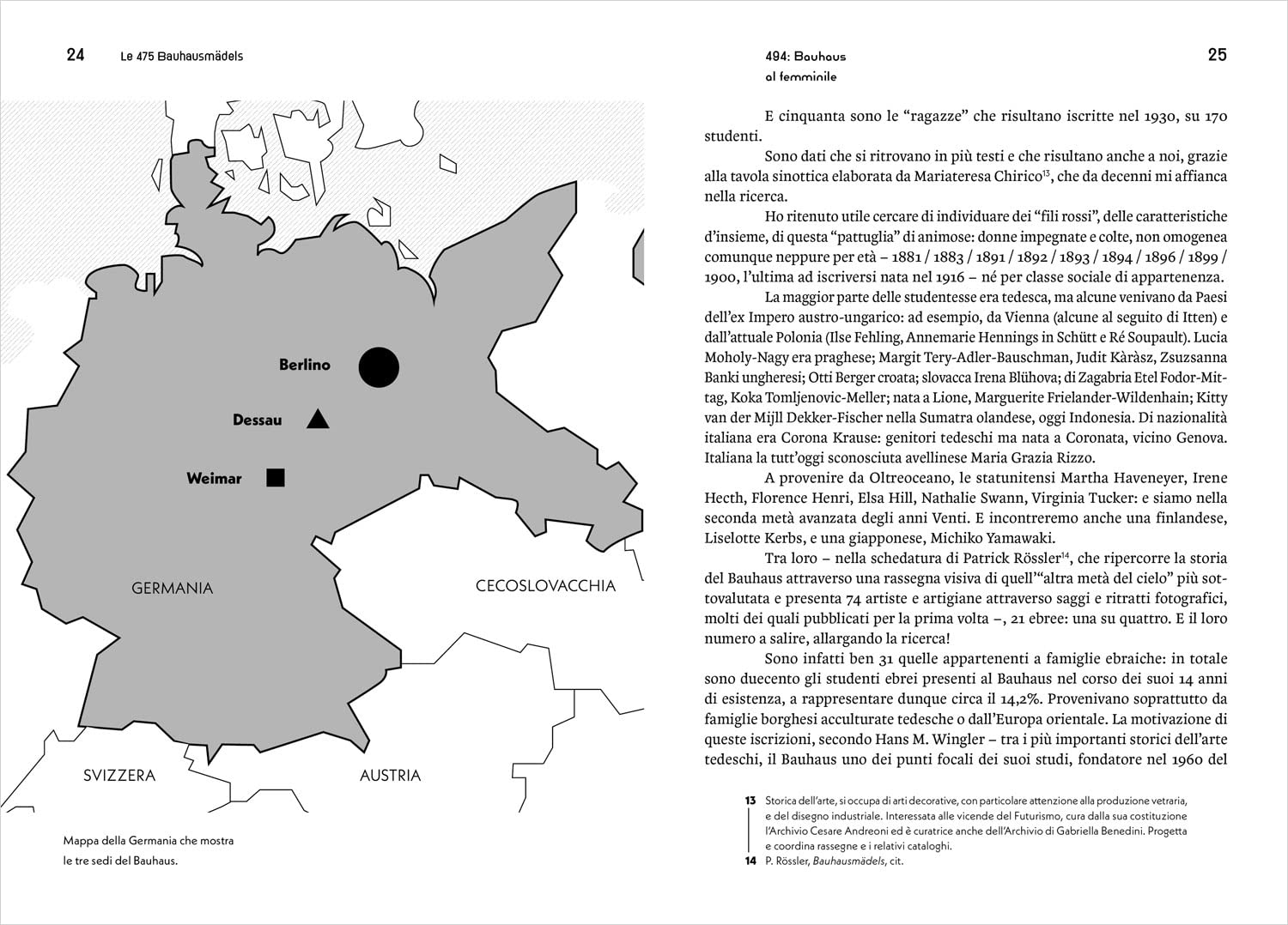 494. Bauhaus al femminile. 475 studentesse 11 docenti 6 donne intorno a Gropius 1 manager 1 fotografa