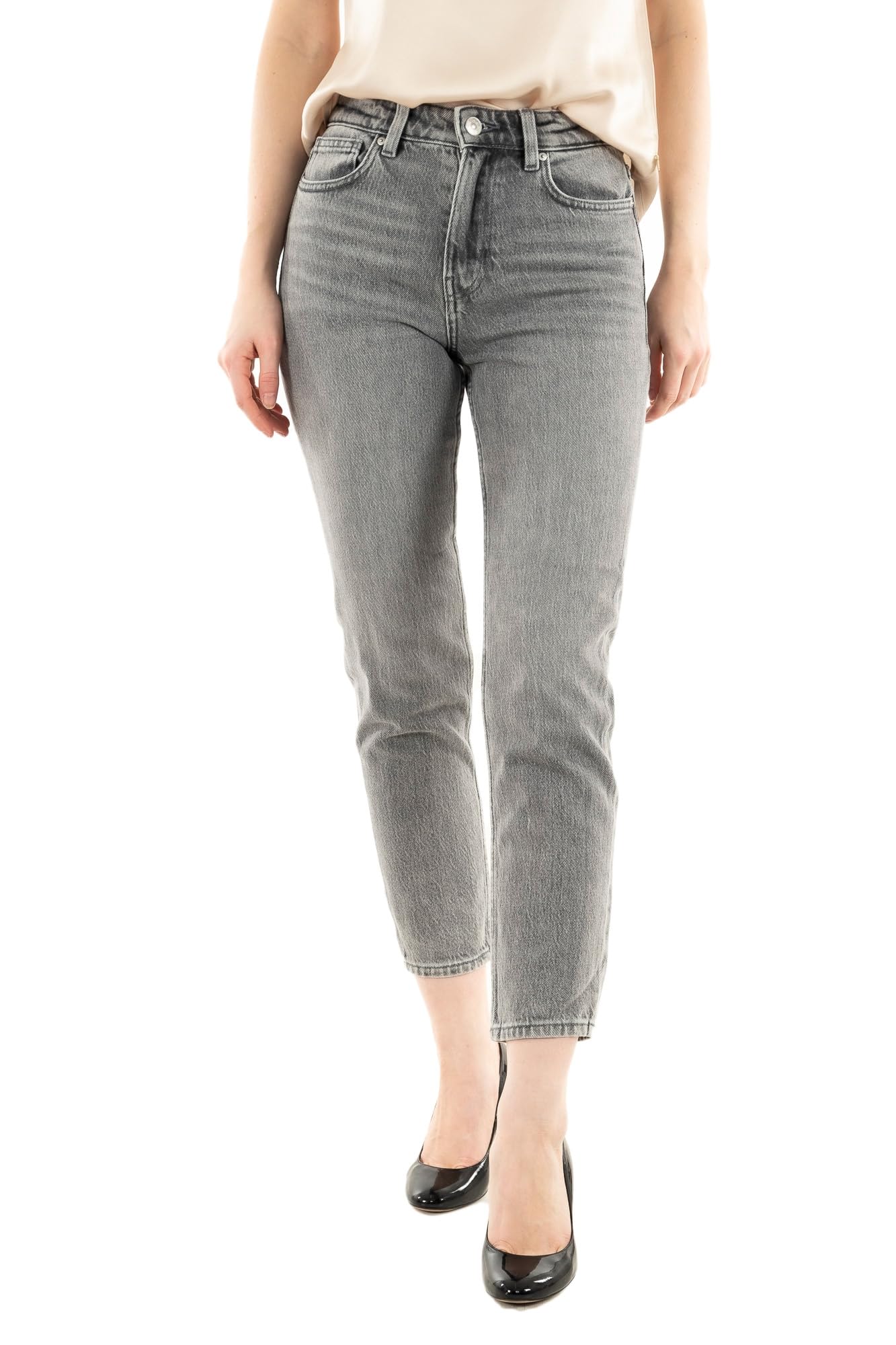 ONLY ONLEMILY HW ST ANK - Pantaloni - black/nero