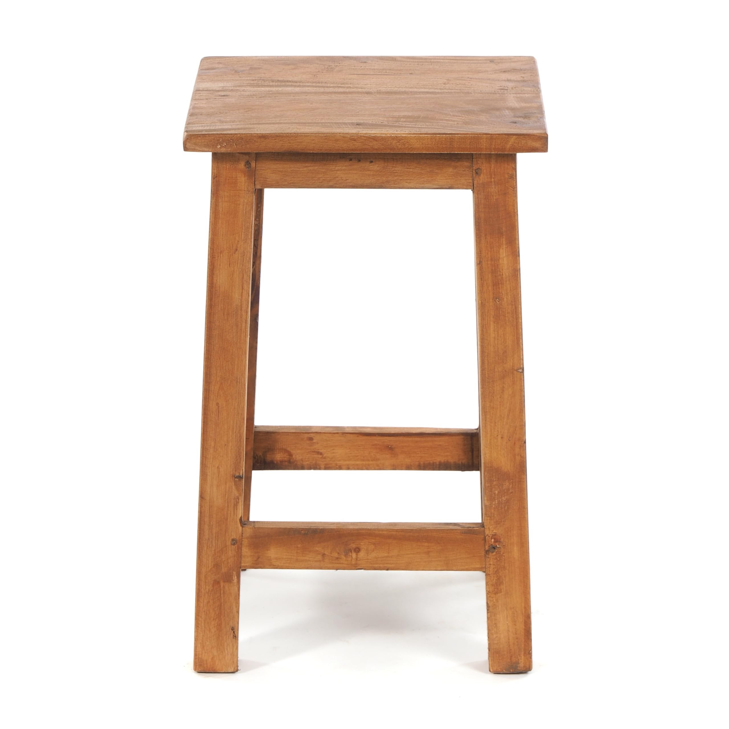 Design Delights Tabouret en bois rustique Madero 48x30x30 cm bois recyclé miel ciré