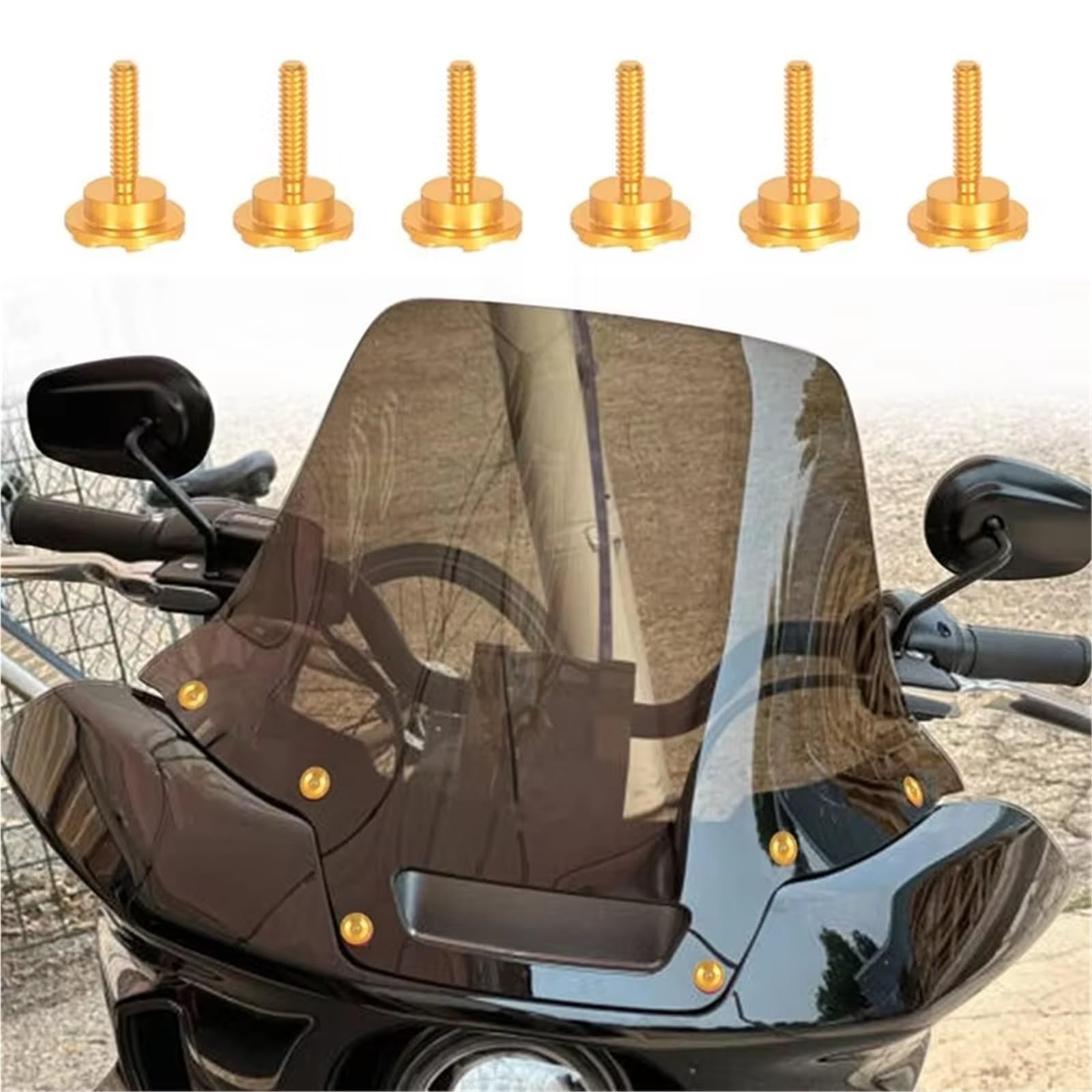 Vis Carrosserie Moto Compatible Avec Low Pour Rider ST 2022–2025 Les Boulons De Garniture De Pare-brise De Moto Vis De Carénage