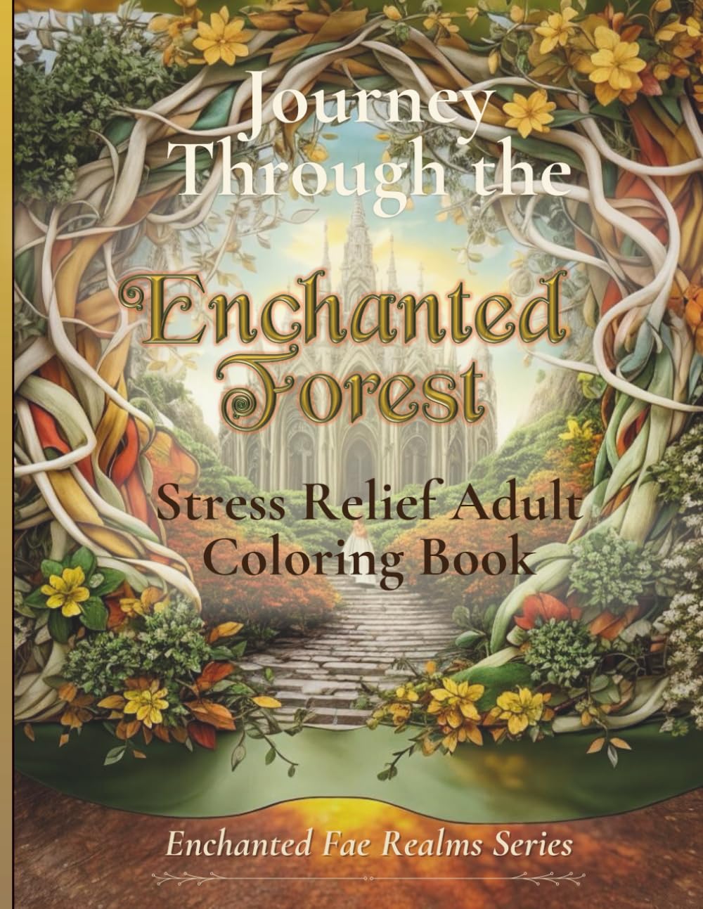 Journey Through the Enchanted Forest: Stress Relief Adult Coloring Book: Fantasy Forest Realm of Fairies, Enchanted Palaces, and Nature for Calm and Mindful Creativity (Glimmerveil)