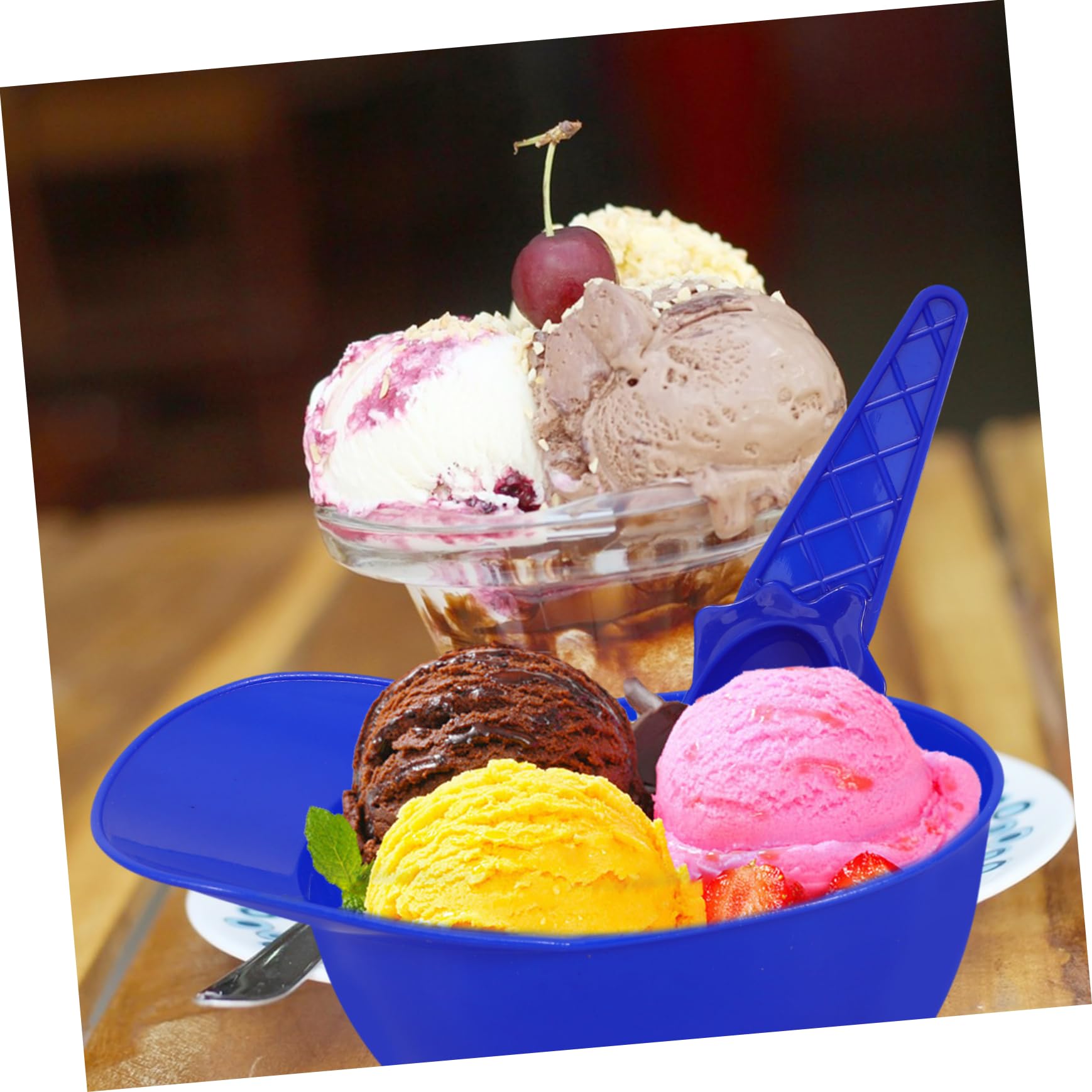 Alipis Pezzi Di Vaschette Per Gelato Ciotola Da Cucina Ciotola Per Macedonia Di Frutta Per Budino Per Yogurt Per Insalata Riutilizzabile Ciotole Per Gelato