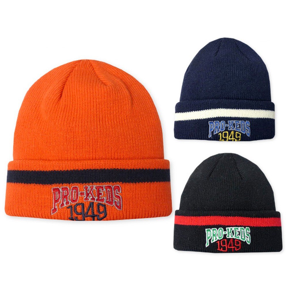 Amazon.co.jp: [プロケッズ] 子供 ニット帽 ニットキャップ 帽子 ロゴ