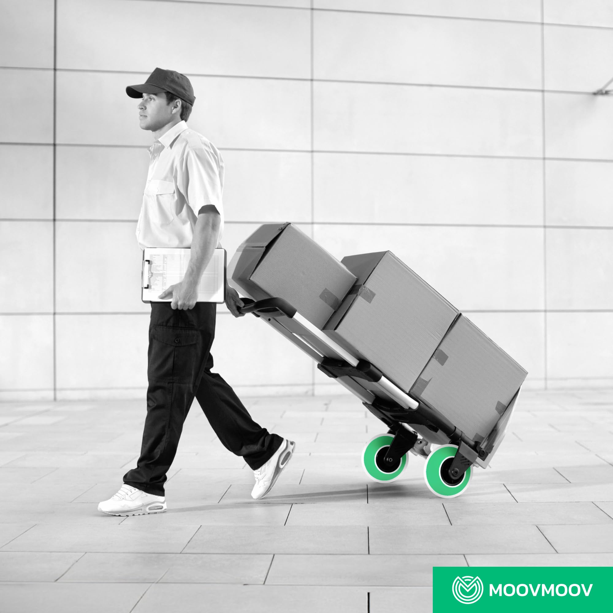 MOOVMOOV - Pneu Gonflable 4.10/3.50-4 - Chambre à air non-incluse - Compatible avec Pneu Diables de Transport, Remorques de Jardin, Autres