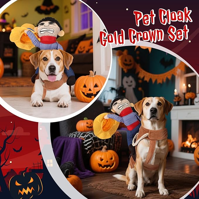 Disfraz de Vaquero para Perro Talla M Estilo Caballero Moderno miniatura 3