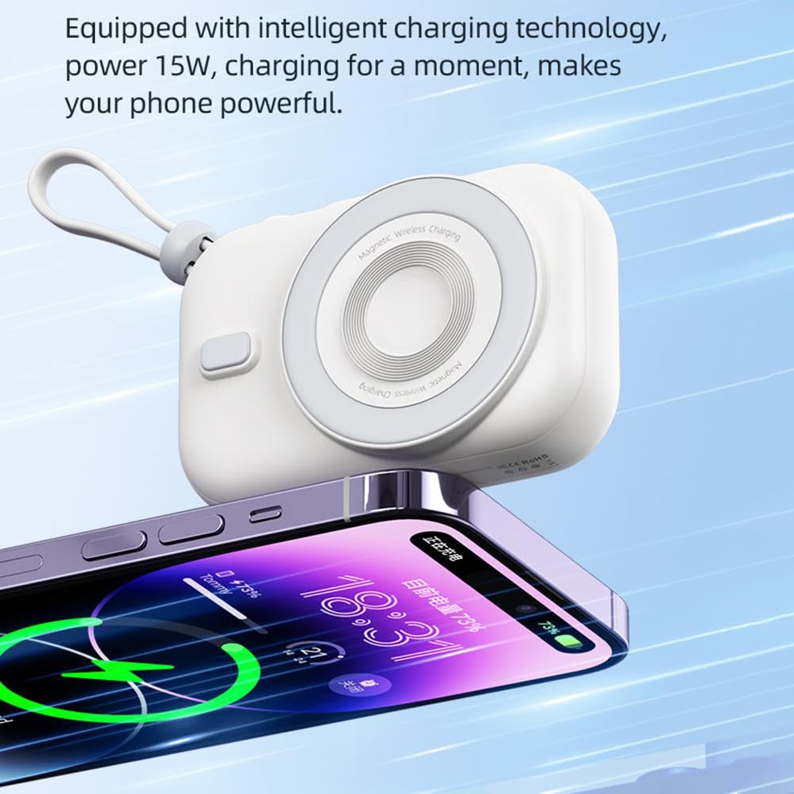 Chargeur portable sans fil, 10 000 mAh, petit chargeur de batterie