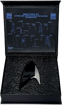 Star Trek Section 31 Bluetooth ComBadge for Calls, Texts & Chirping feature