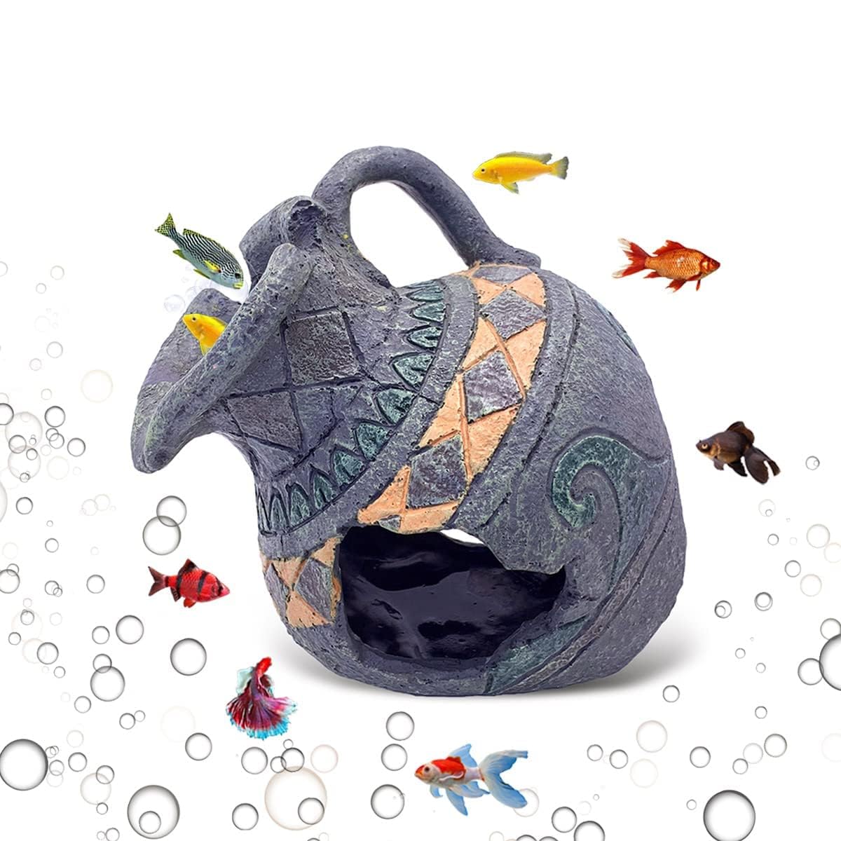 GIG BAZAAR- Aquarium Shelter Broken Pottery Vase Small Fish Shrimp Hideaway Decoration Ornament Accessories (B0BSFQY9HM) Amazon Price History, Amazon Price Tracker
