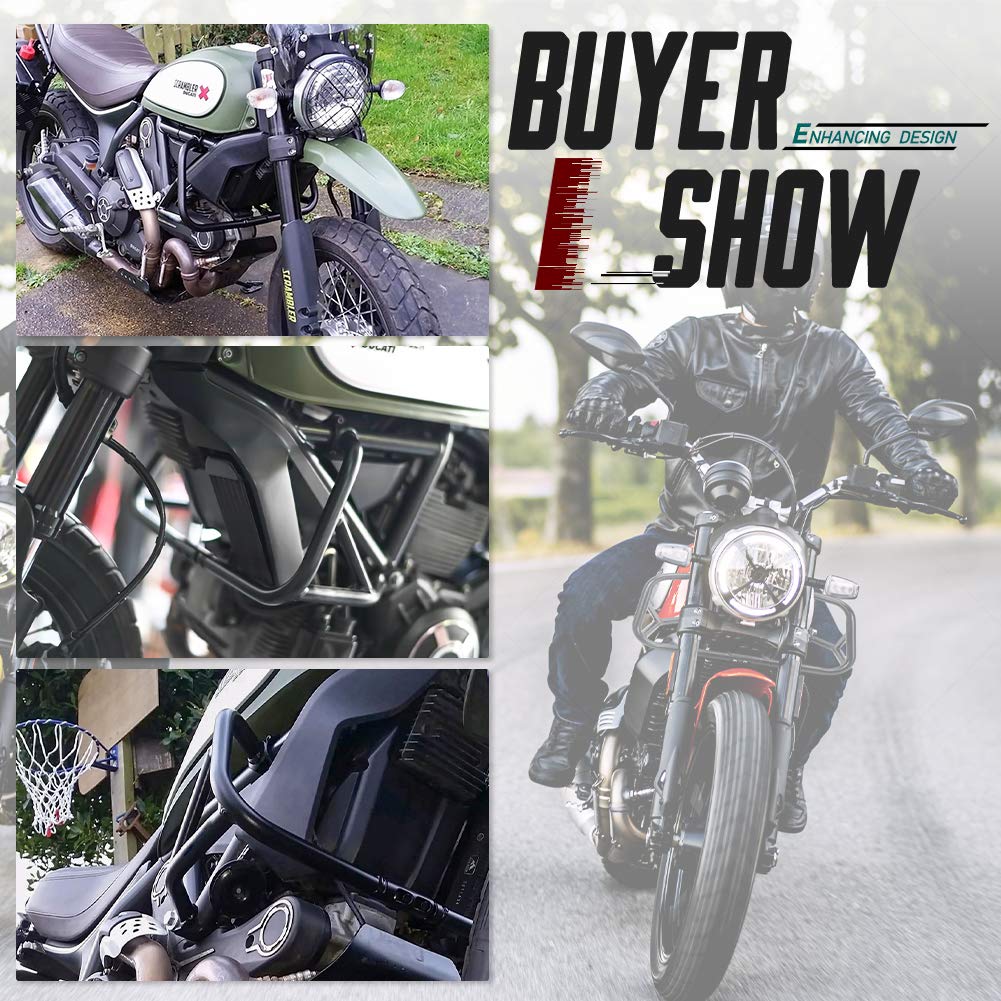 Moto Autostrada Motore Guard Crash Bar Telaio Protezione dalla caduta Paraurti Cursori per Scrambler Full Throttle Icona Sixty2 Accessori Parti 2015 2016 2017 2018 2019 2020 2021 2022