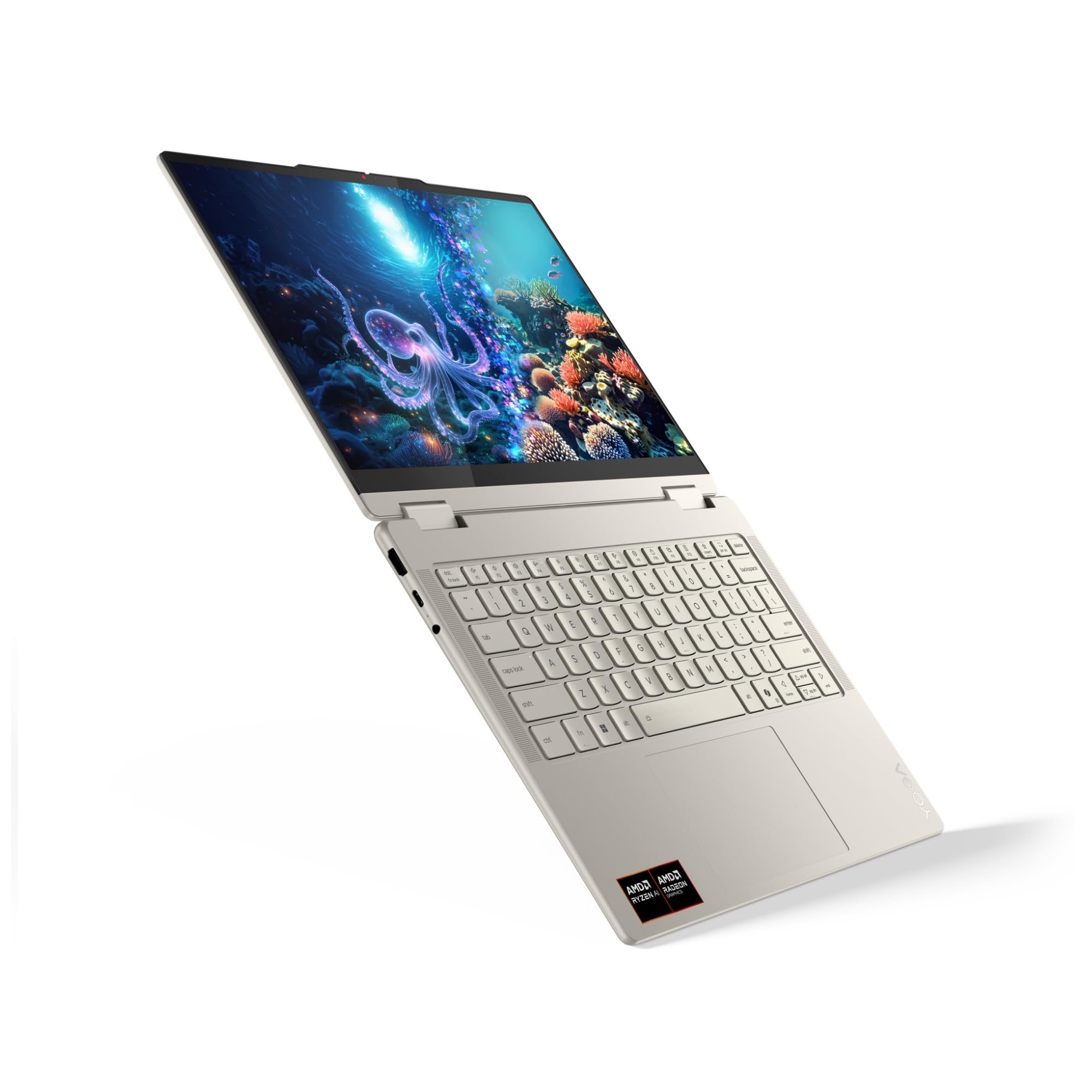 Lenovo Yoga 7 2-in-1 Convertible, 83JR002VGE, 14 Zoll 2.8K OLED Touch-Display, AMD Ryzen AI 7 350, 16GB LPDDR5x RAM, 1TB SSD, Windows 11 Home