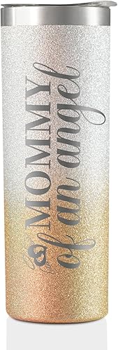 Onebttl Regalos de aborto espontáneo para madres, regalo de pérdida de bebé para mujeres, vaso delgado de acero inoxidable de 20 onzas, perfecto