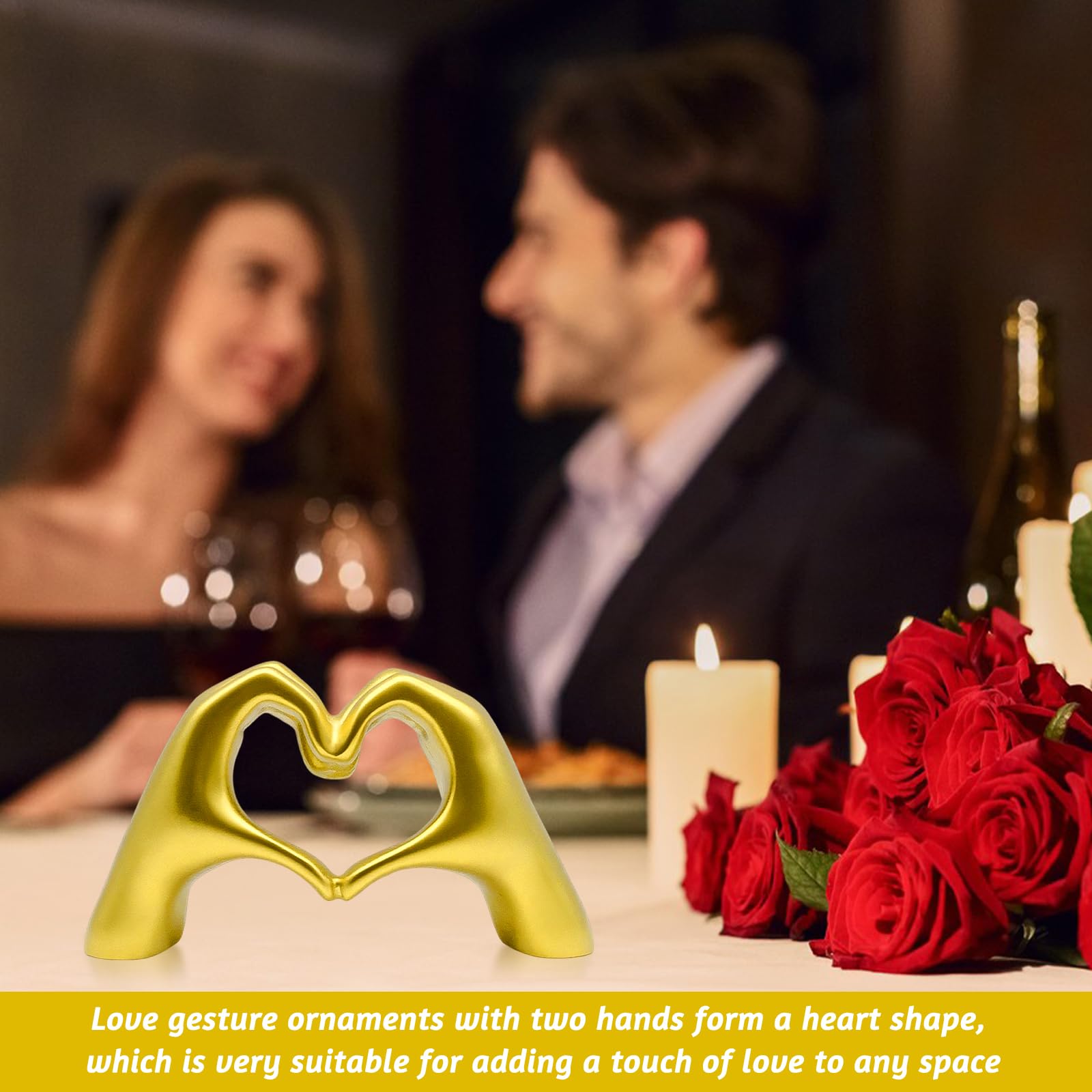 Sculpture mains tenant le coeur, Statue geste de la main, Cadeau d'amour, cadeau de fiançailles, mariage, demande en mariage, coeur en diamant.·Fichier STL pour Impression 3D·Cults