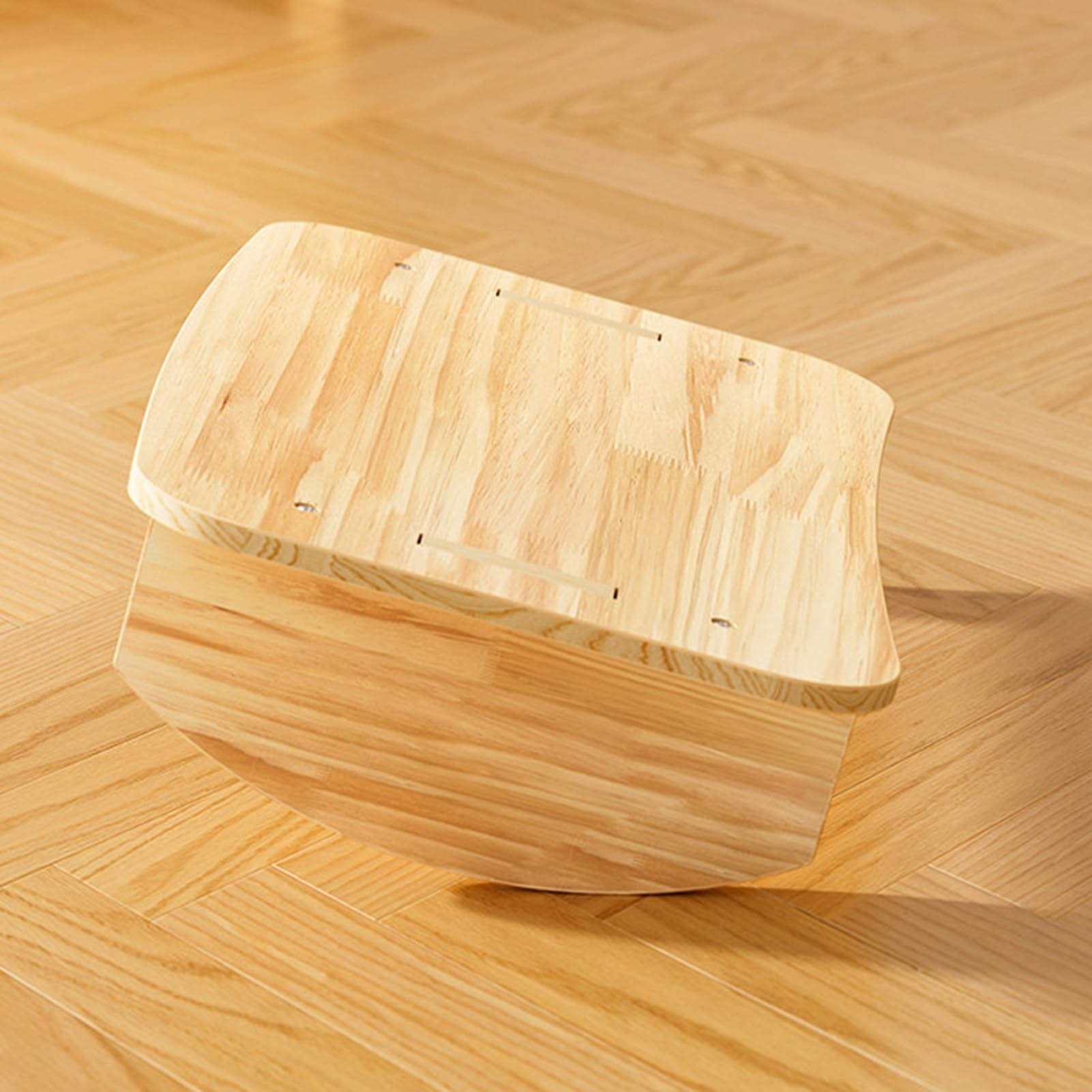 Reposapiés De Madera Mecedora 180°,Taburete Ergonómico For Pies For Debajo Los Escritorios Oficina,Aliviar El Dolor Del Escritorio,Carga Máxima 150 Kg For Mejorar(35x24x10cm)
