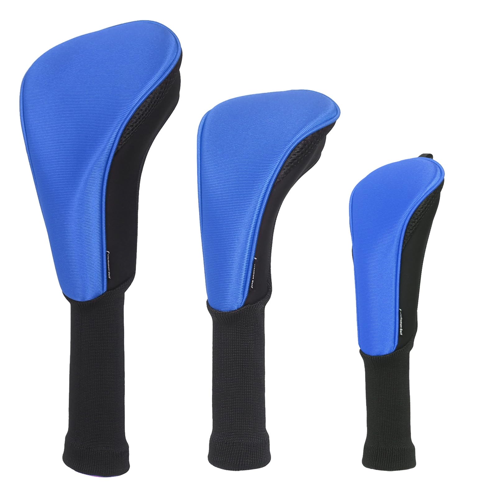 Craftsman Golf 3pcs/Set Meshy Neoprene Golf Club Headcover for Driver Fairway Hybrids Rescue Golf Accessories with No. Tag