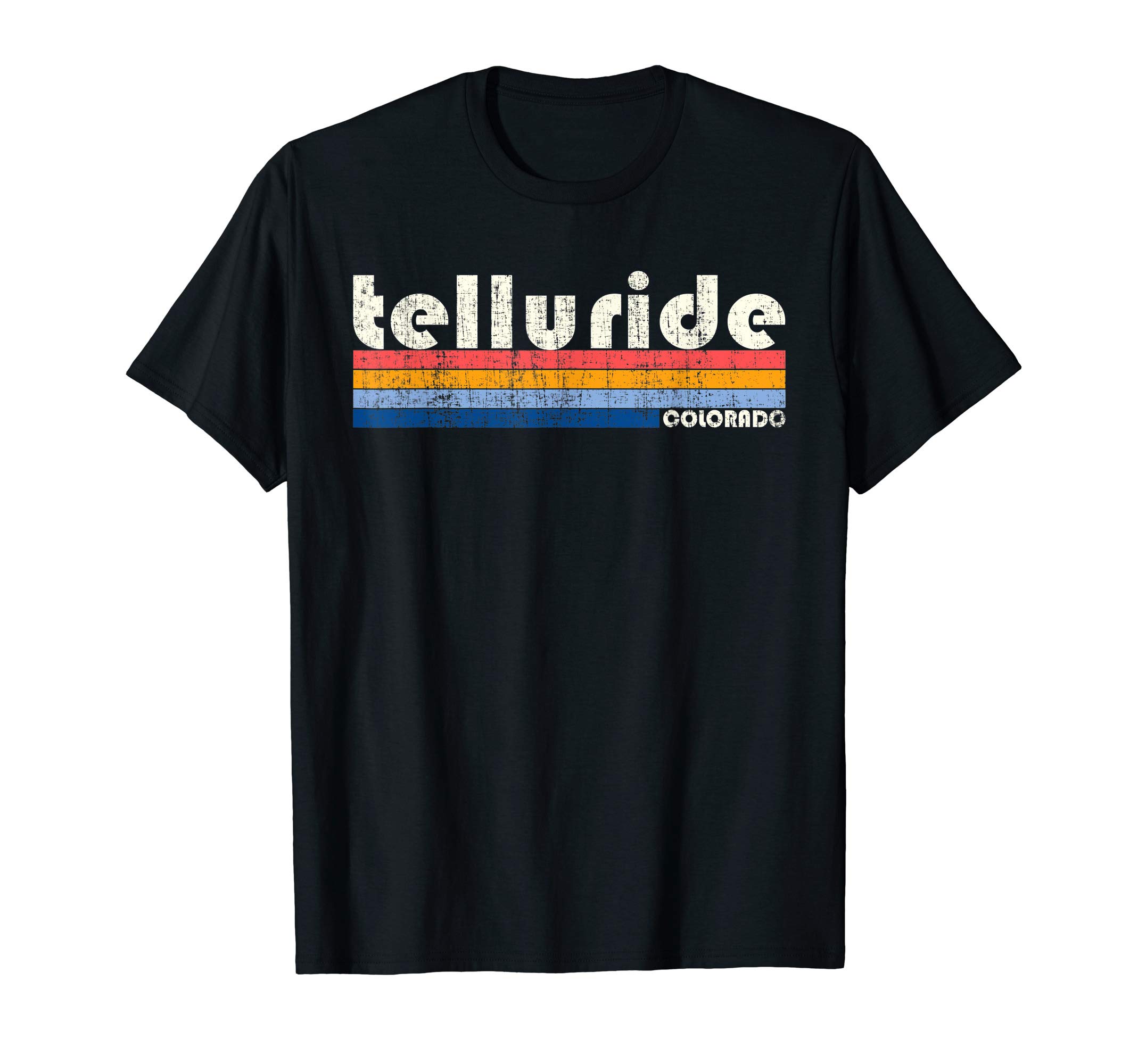 Retro Telluride Souvenir TshirtVintage 70s 80s Style Telluride CO T-Shirt T-ShirtOEKO-TEX STANDARD 100