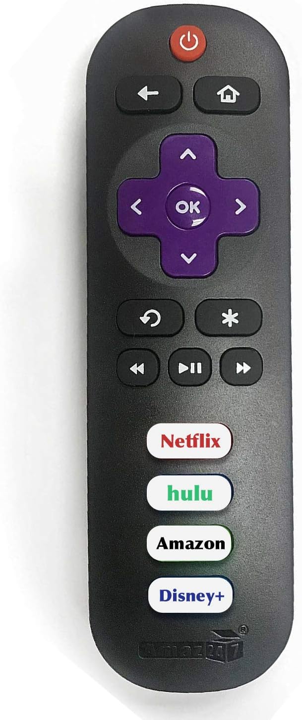 Amaz247 TCL/Roku TV Replacement Remote RC280 w/Volume Control Button