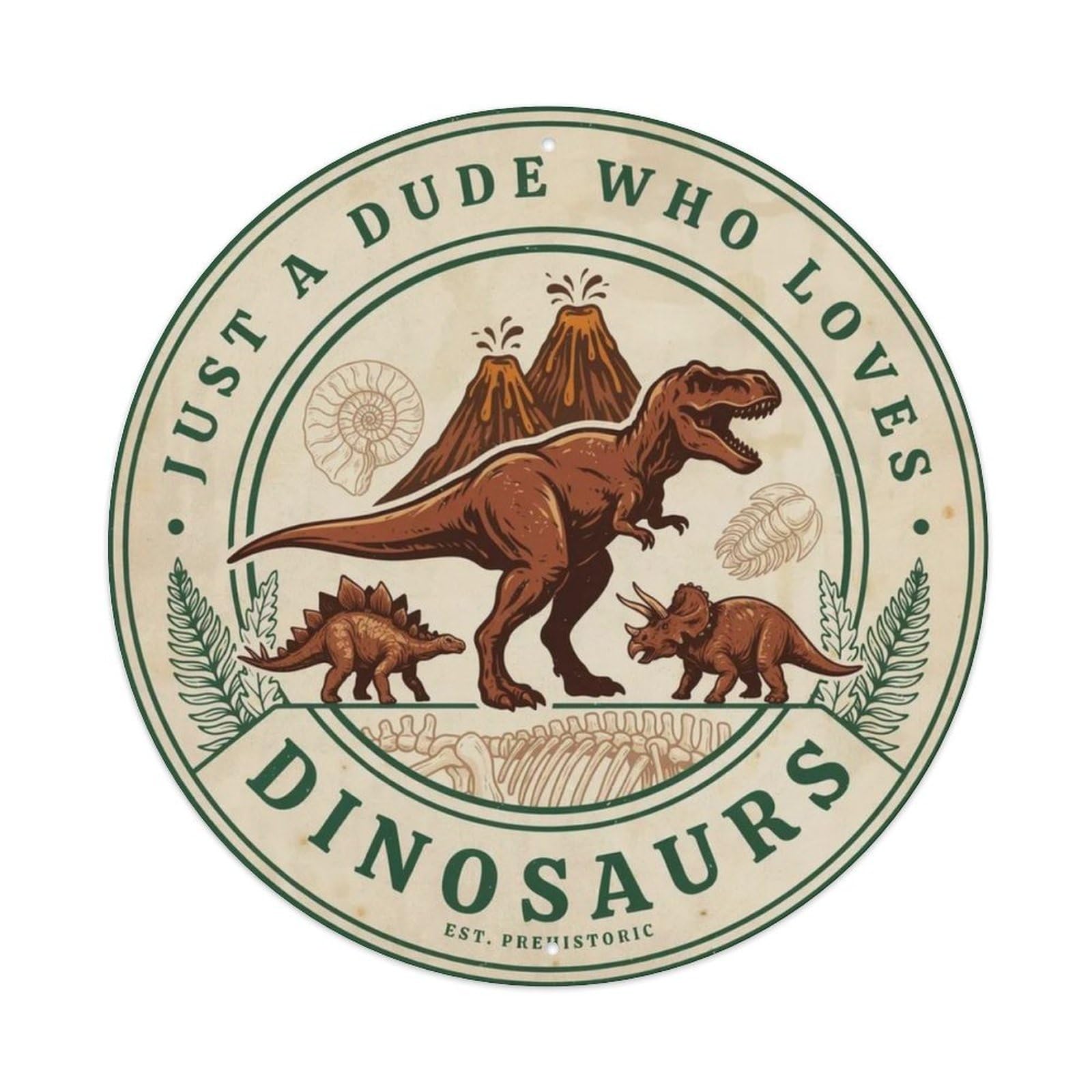 Just A Dude Who Loves Metal Tin Sign Plaque