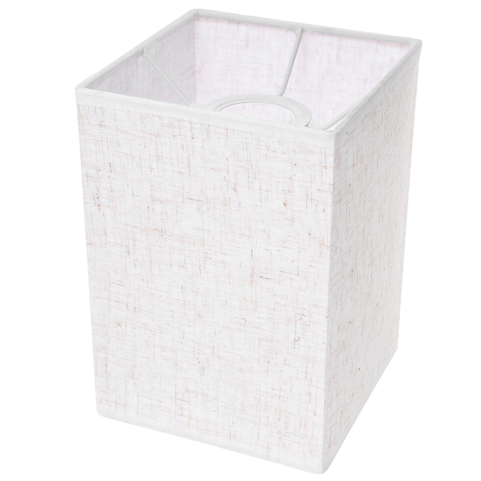 COOLHIYA Square Lamp Shade Replacement Fitter Modern Fabric Floor Table Lamp Cover for Living Bedroom Decoration