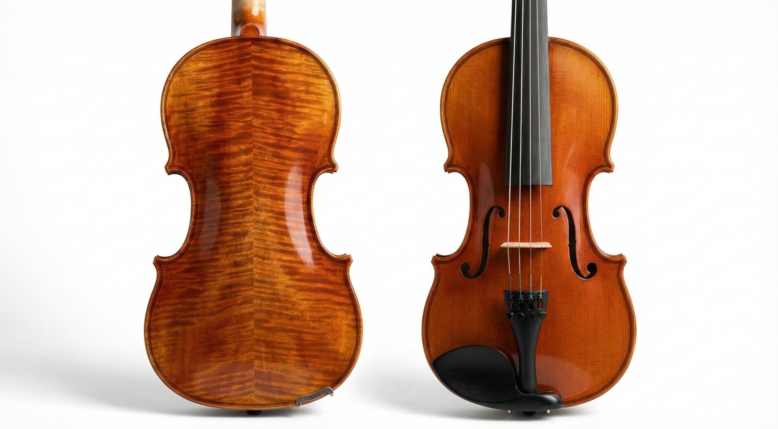 Violino 4/4, set completo per adulti e bambini, kit professionale fatto a mano in abete rosso, include custodia, arco, colofonia, spalliera, perfetto strumento acustico per principianti, dimensioni 4