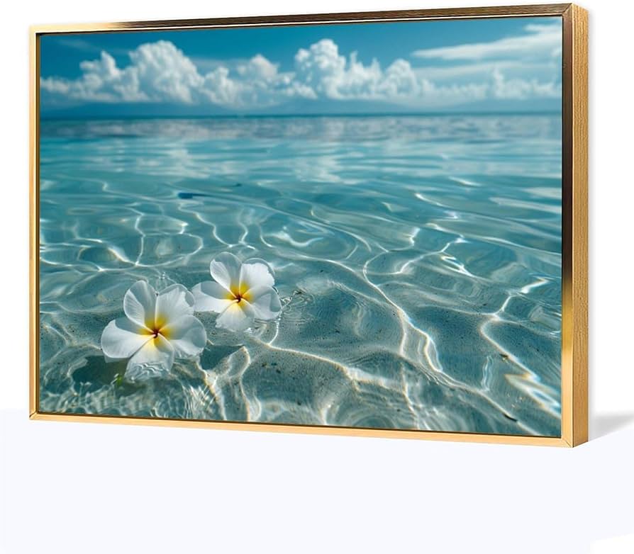 超美品！値下げ交渉あり。プルメリア　アクリル画　水彩画　　絵画 超美品！値下げ交渉あり。プルメリア アクリル画 水彩画 絵画