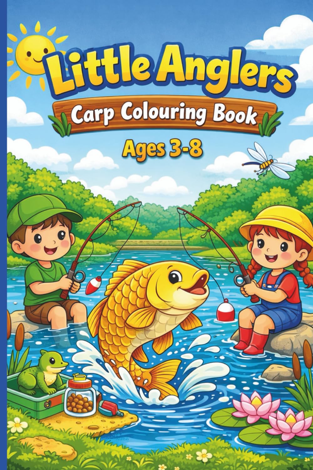 Little Anglers: Carp Colouring Book