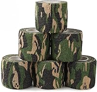 Vista 12 de Yoo & Main 12 rollos de cinta adhesiva de camuflaje autoadherente, vendaje cohesivo, envoltura de rifle, escopeta, camuflaje, cinta adhesiva