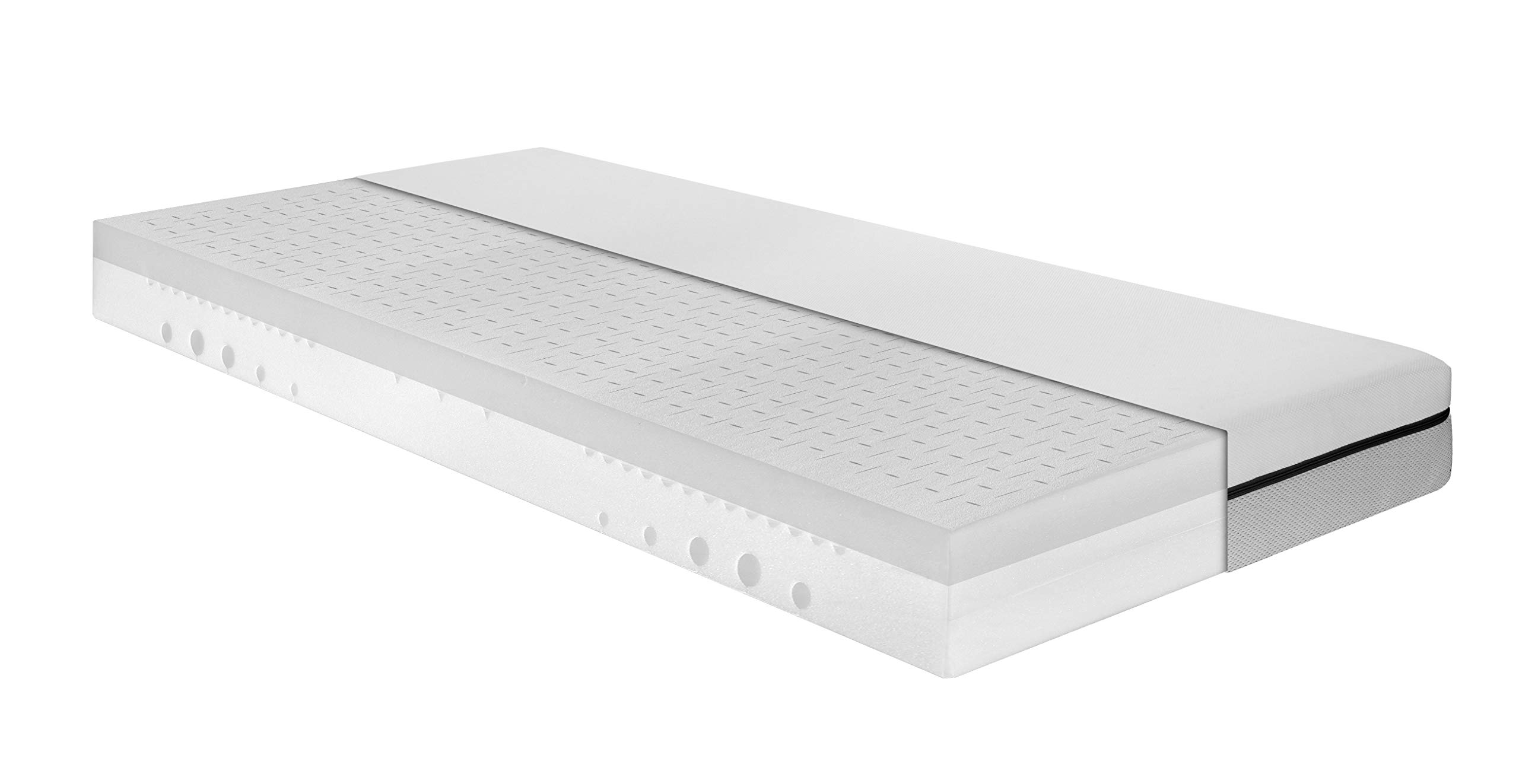 Irisette Smart 2 in 1 Duo 7-Zonen Kaltschaummatratze 100 x 200 cm | Wendematratze H3 & H4 | Stiftung Warentest GUT (1,9), Ausgabe 02/2024 | Oeko-TEX Standard 100