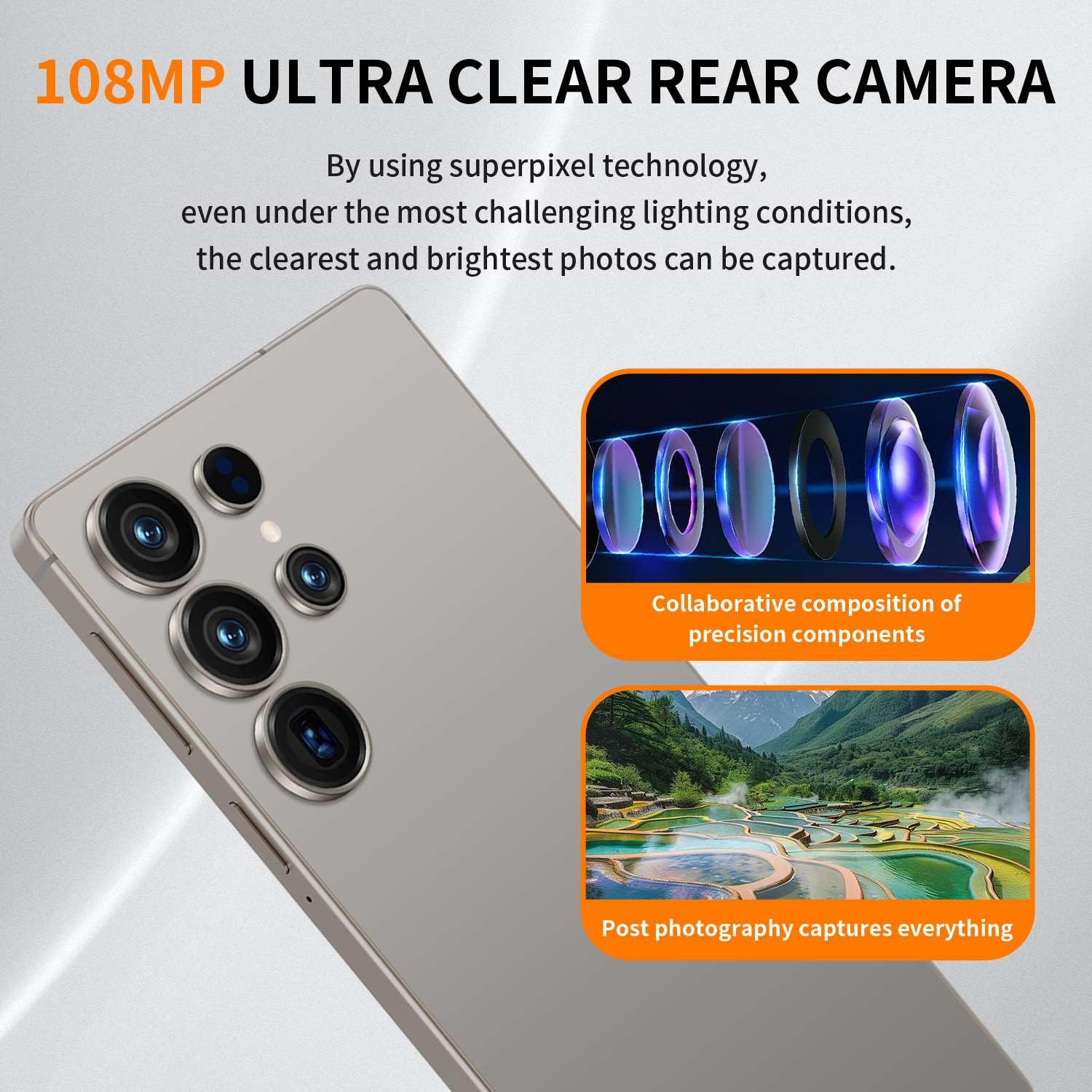 S25 Ultra Unlocked Phones,6.9" HD,8GB+256GB Android 15.0 Smartphone,8000mAh Battery,72+108MP Camera,Built-in Stylus Pen,5G Dual SIM Cards/Face Unlock/Fingerprint Unlock/GPS. (Black)